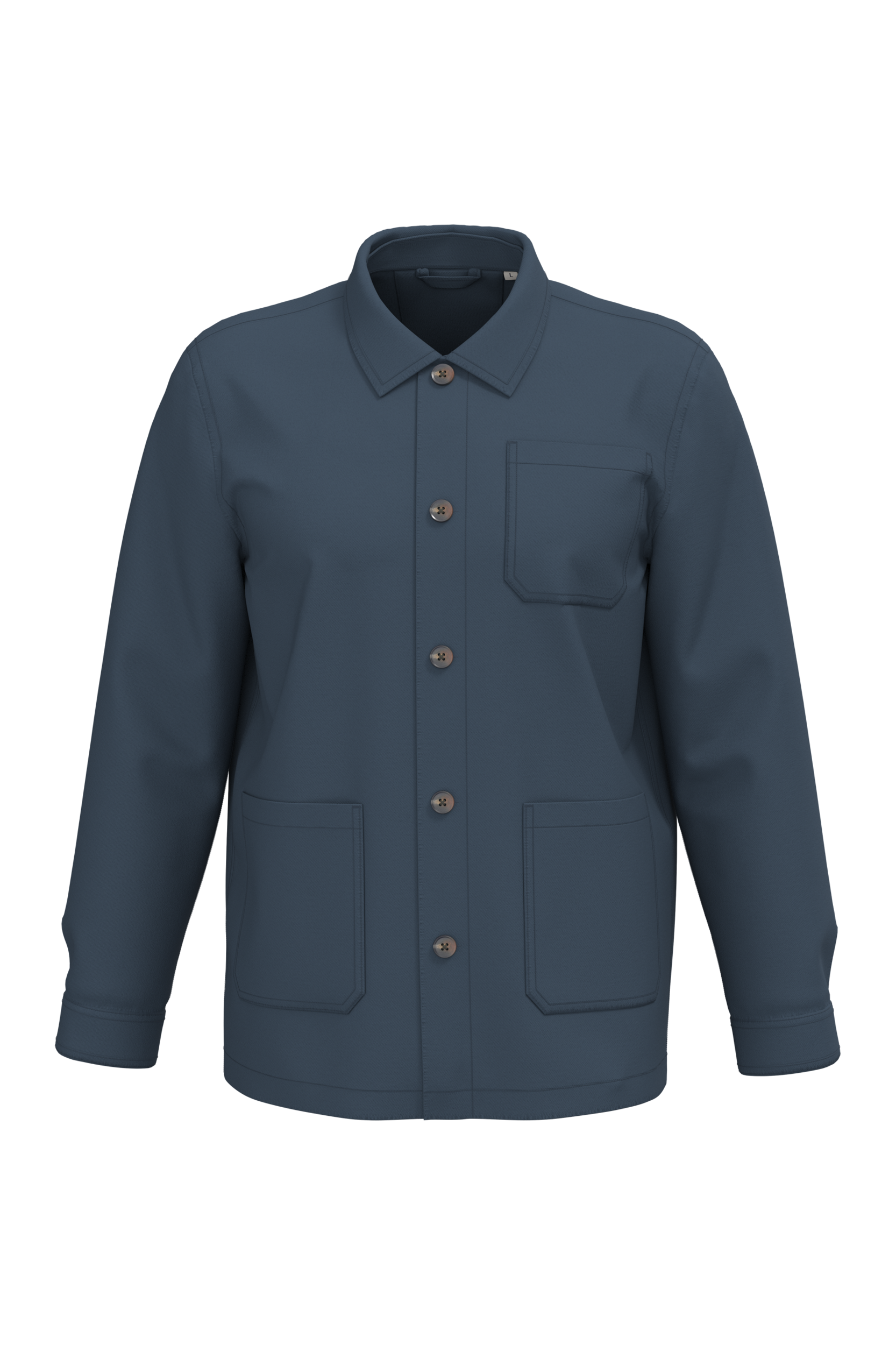 Native Spirit Unisex washed effect work jacket in navy, style NS611