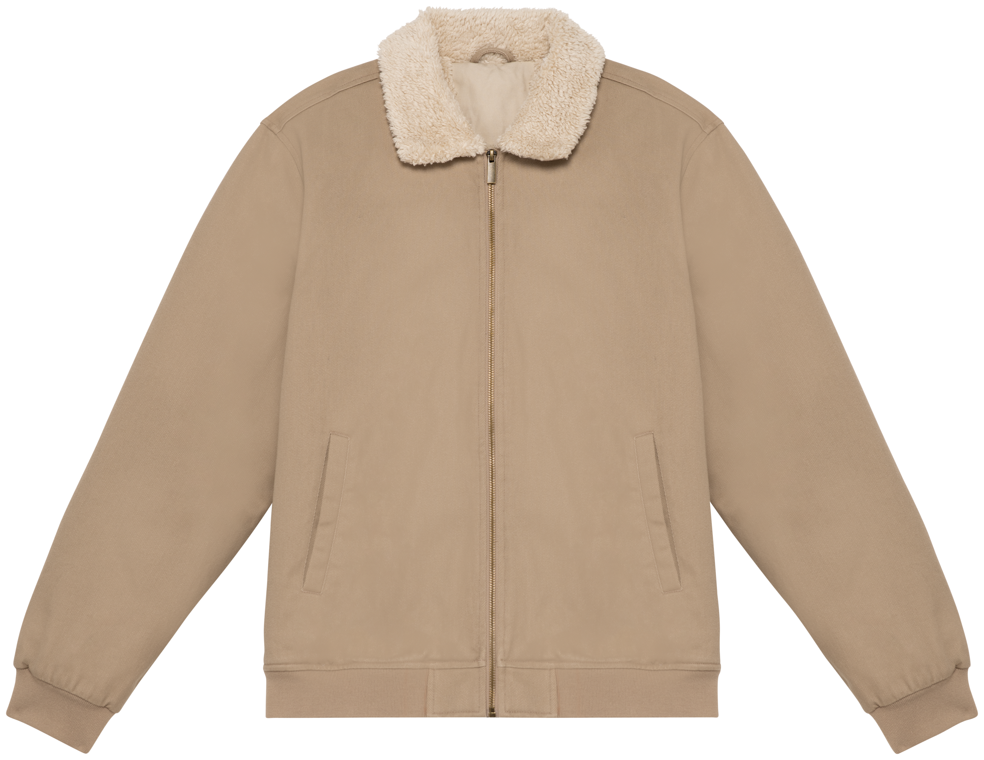 Giacca unisex ecosostenibile con collo in sherpa