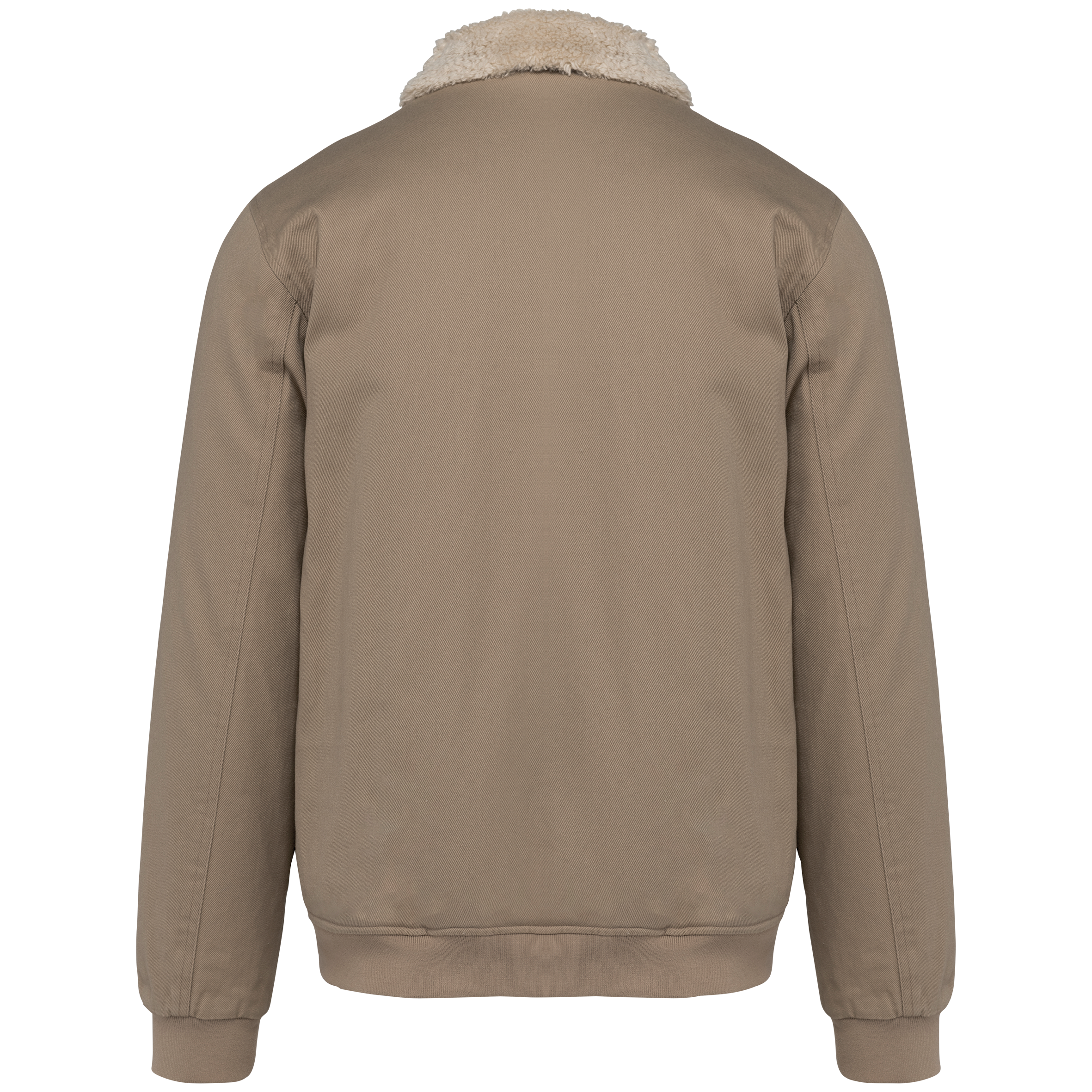 Blusão eco-responsável com gola em sherpa unissexo - Wet Sand