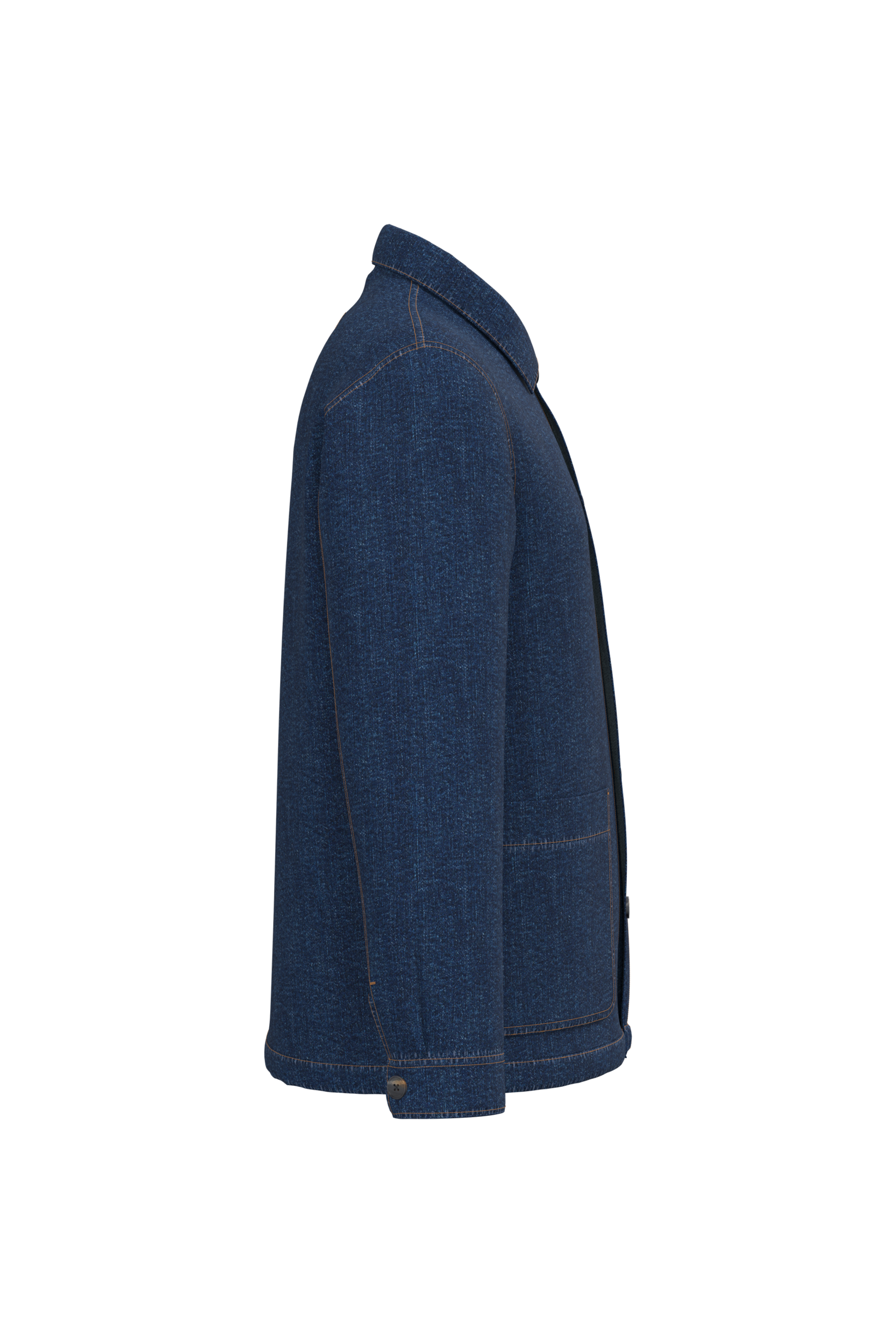 Veste en jean écoresponsable à épaules tombantes unisexe - Image 12