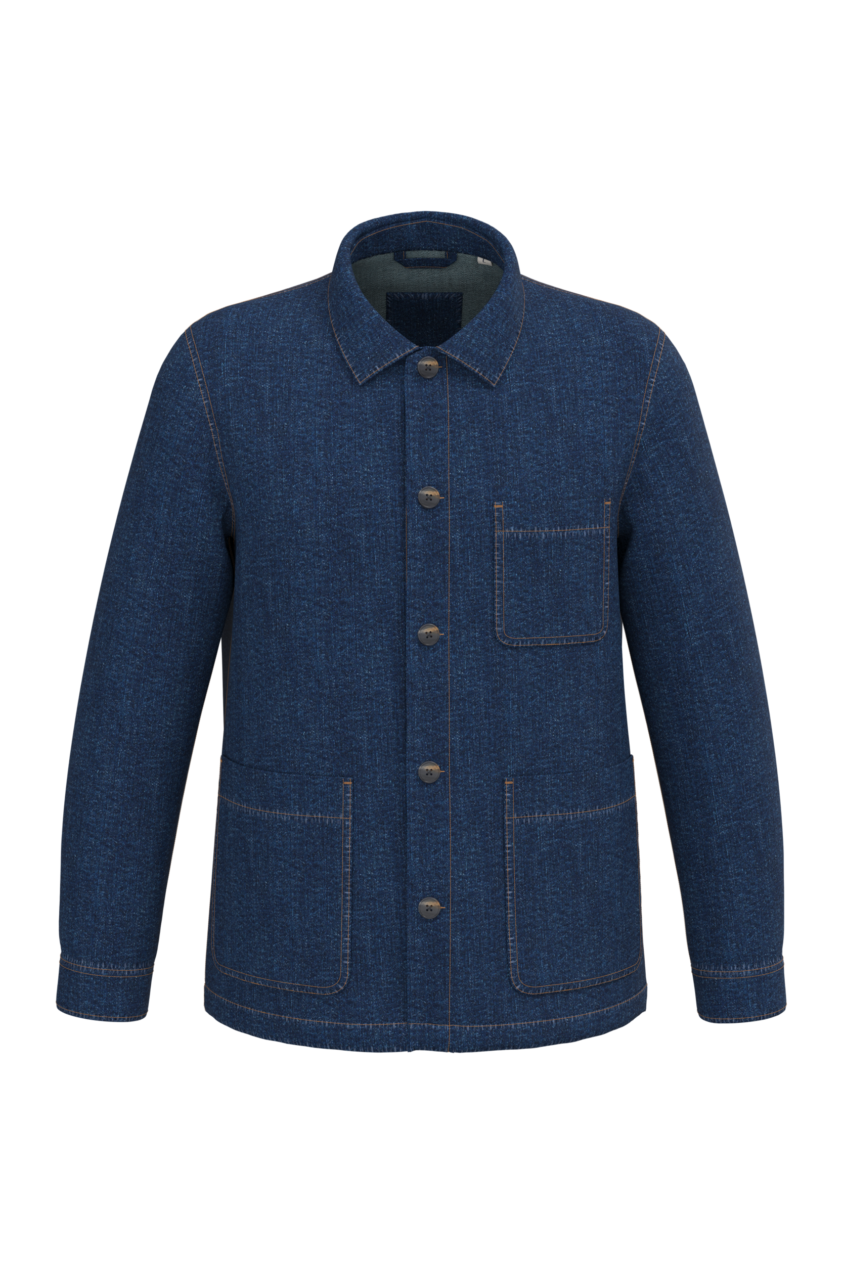 Veste en jean écoresponsable à épaules tombantes unisexe - Image 11