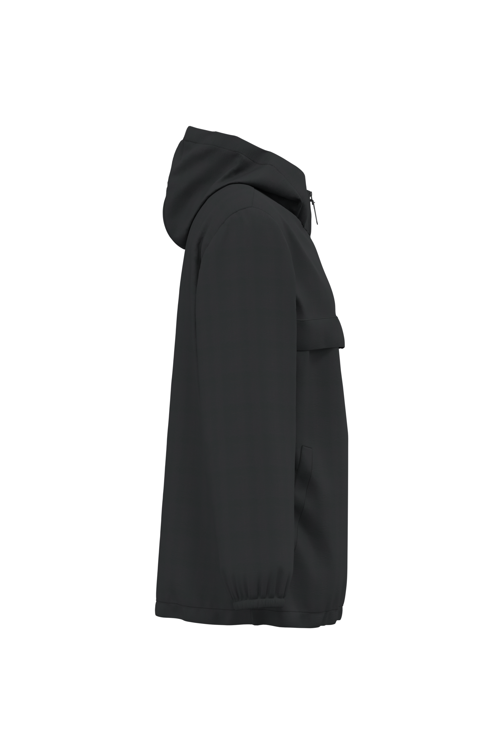 Veste coupe-vent imperméable écoresponsable quart zip unisexe - Image 11