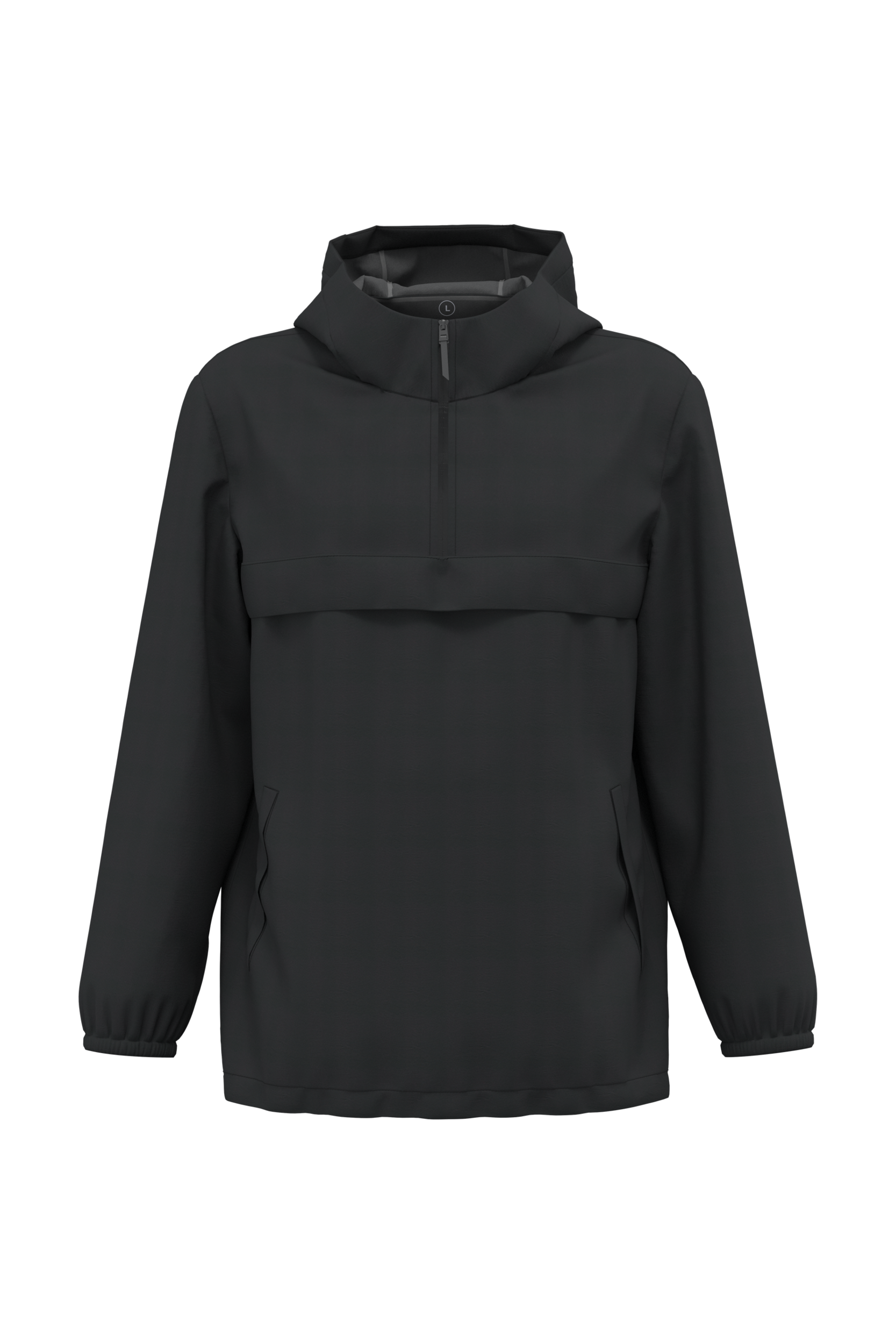 Veste coupe-vent imperméable écoresponsable quart zip unisexe - Image 10