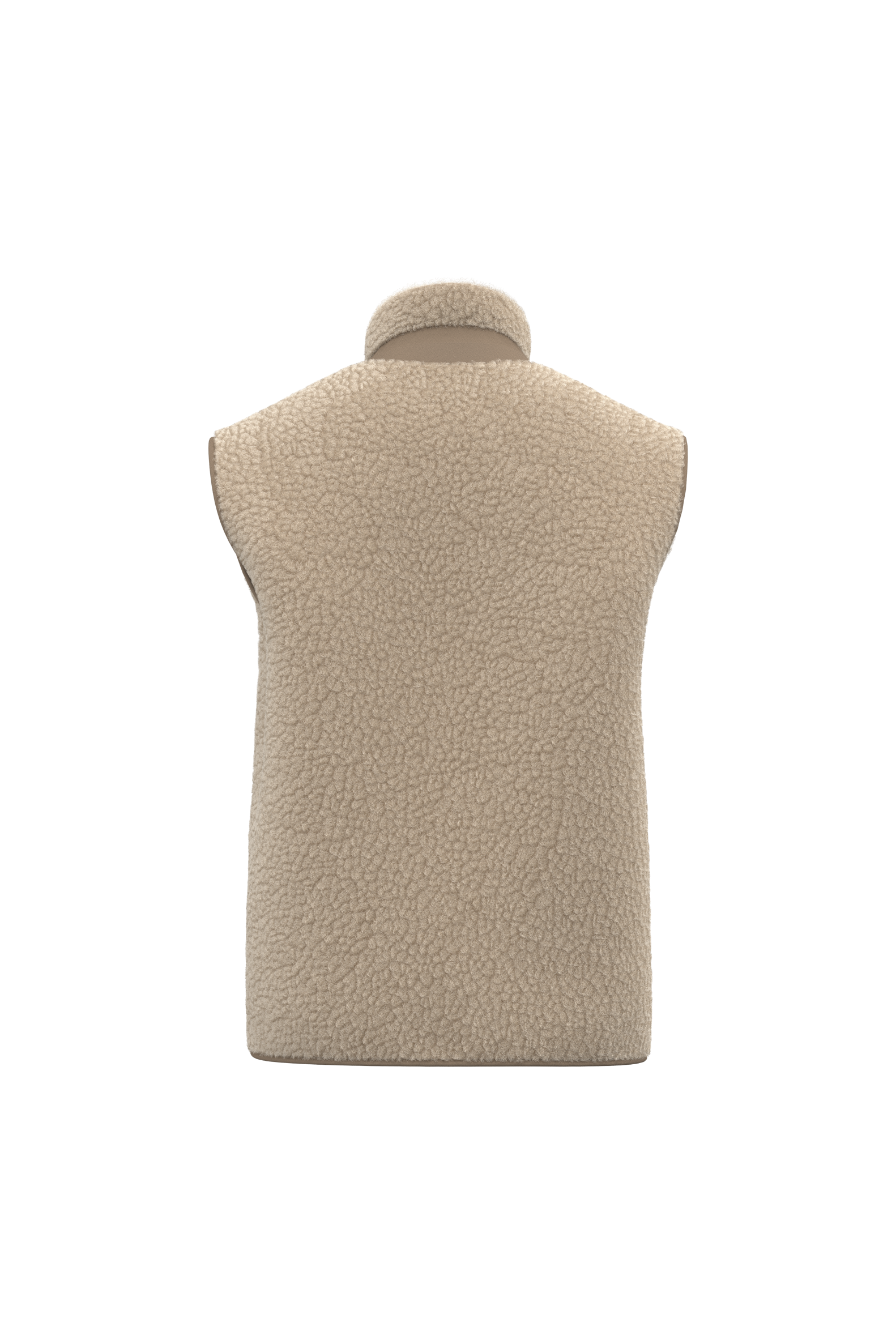 Colete eco-responsável em sherpa unissexo - Wet Sand / Driftwood