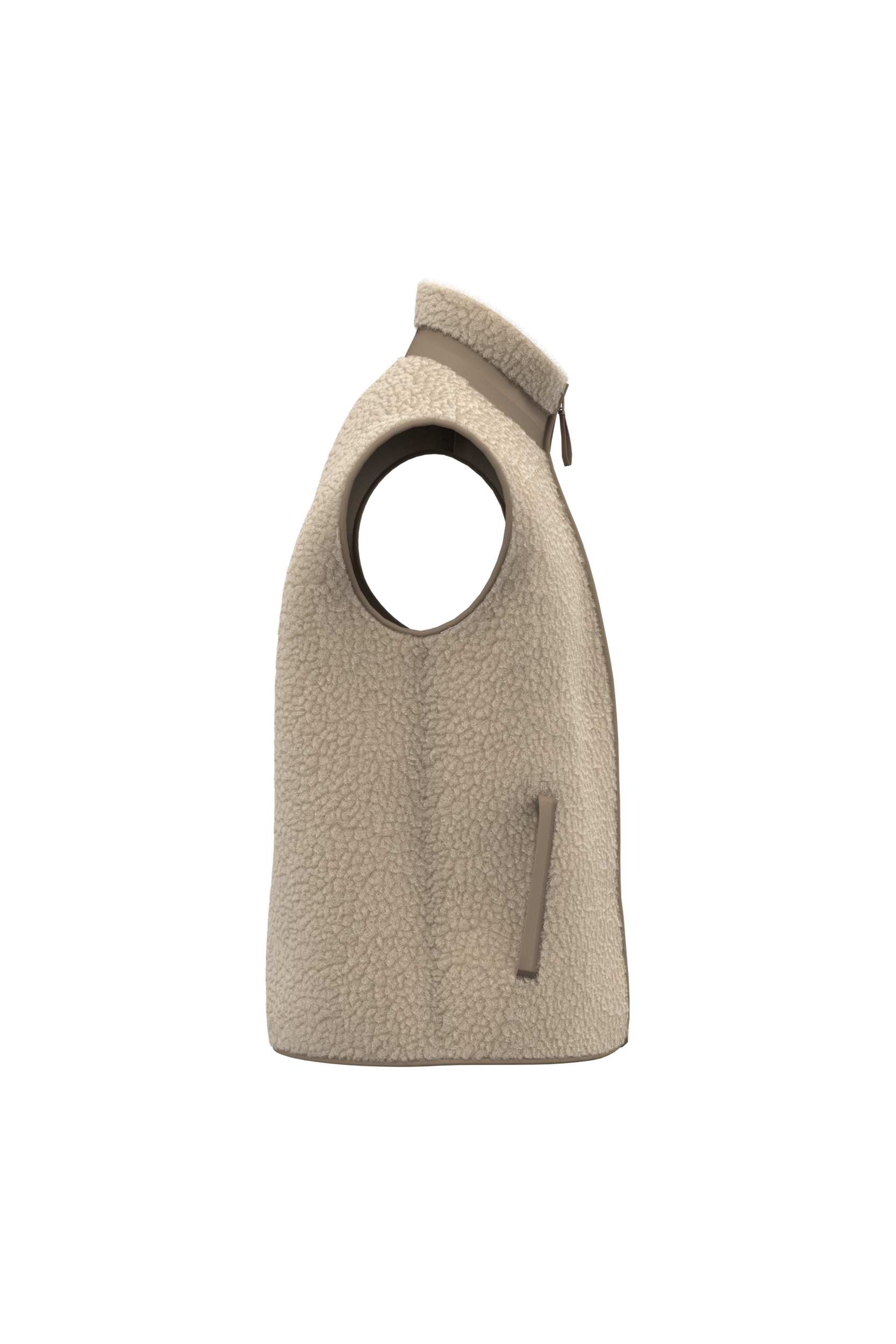 Chaleco ecorresponsable de sherpa unisex