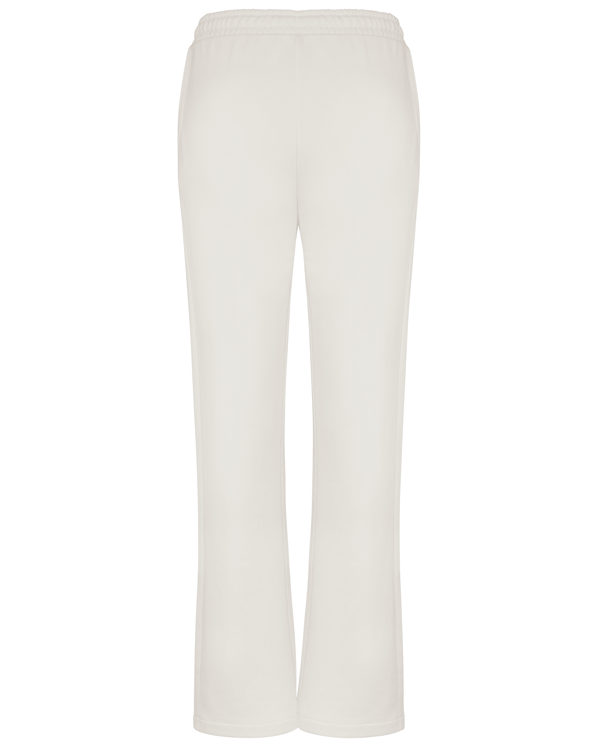 Calças de jogging largas eco-responsáveis em French Terry de senhora - Ivory