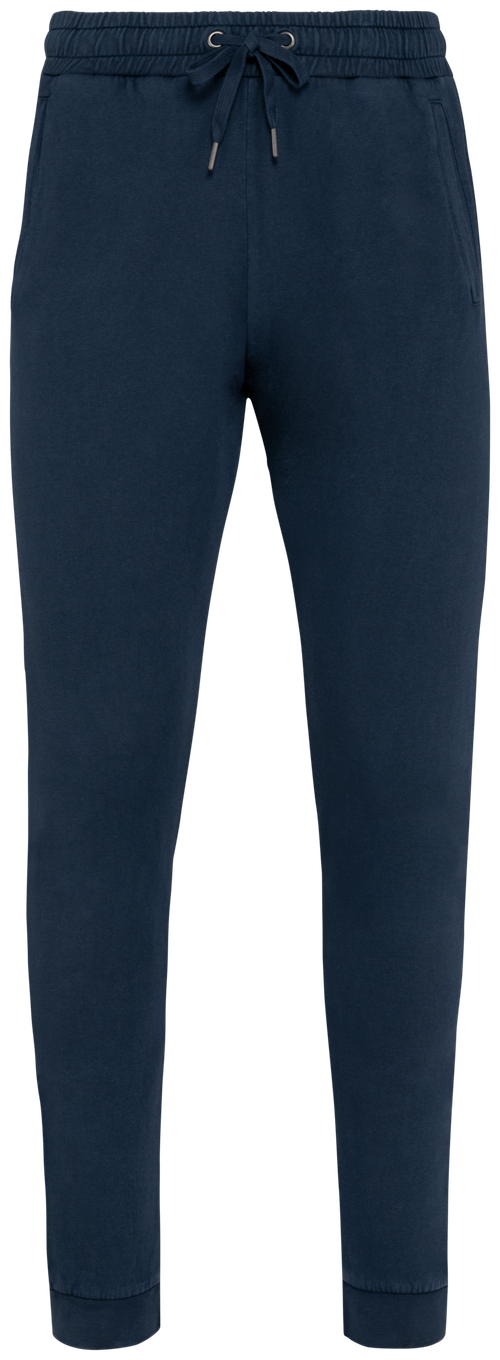 Native Spirit Unisex French Terry jogging trousers in navy, style NS714