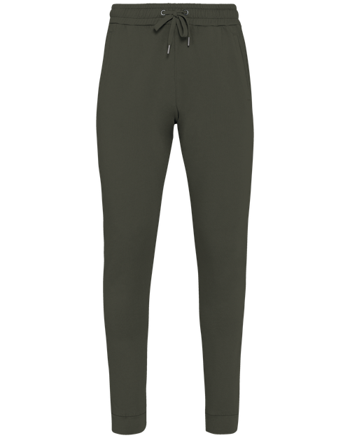 Native Spirit Unisex French Terry jogging trousers in khaki & olive, style NS714