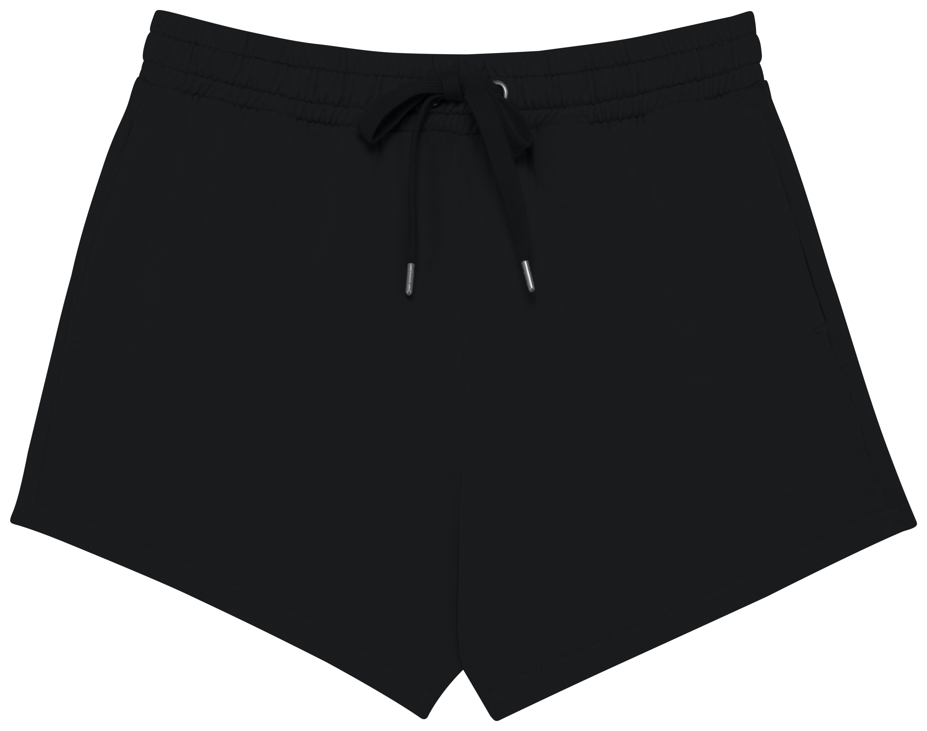 Calção eco-responsável French Terry de senhora — Preto Frente