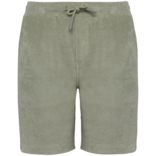 Native Spirit Boys' Terry Towel shorts in green, style NS718