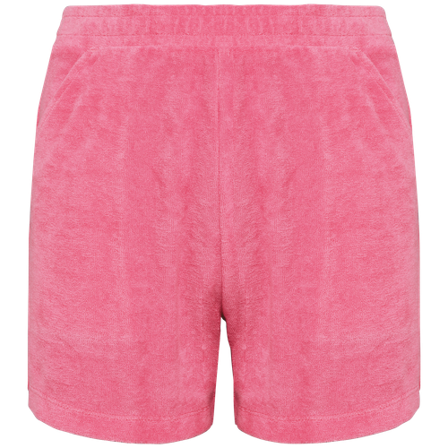 Native Spirit Girls' Terry Towel shorts in pink, style NS719