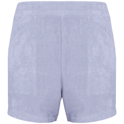 Native Spirit Girls' Terry Towel shorts in purple, style NS719