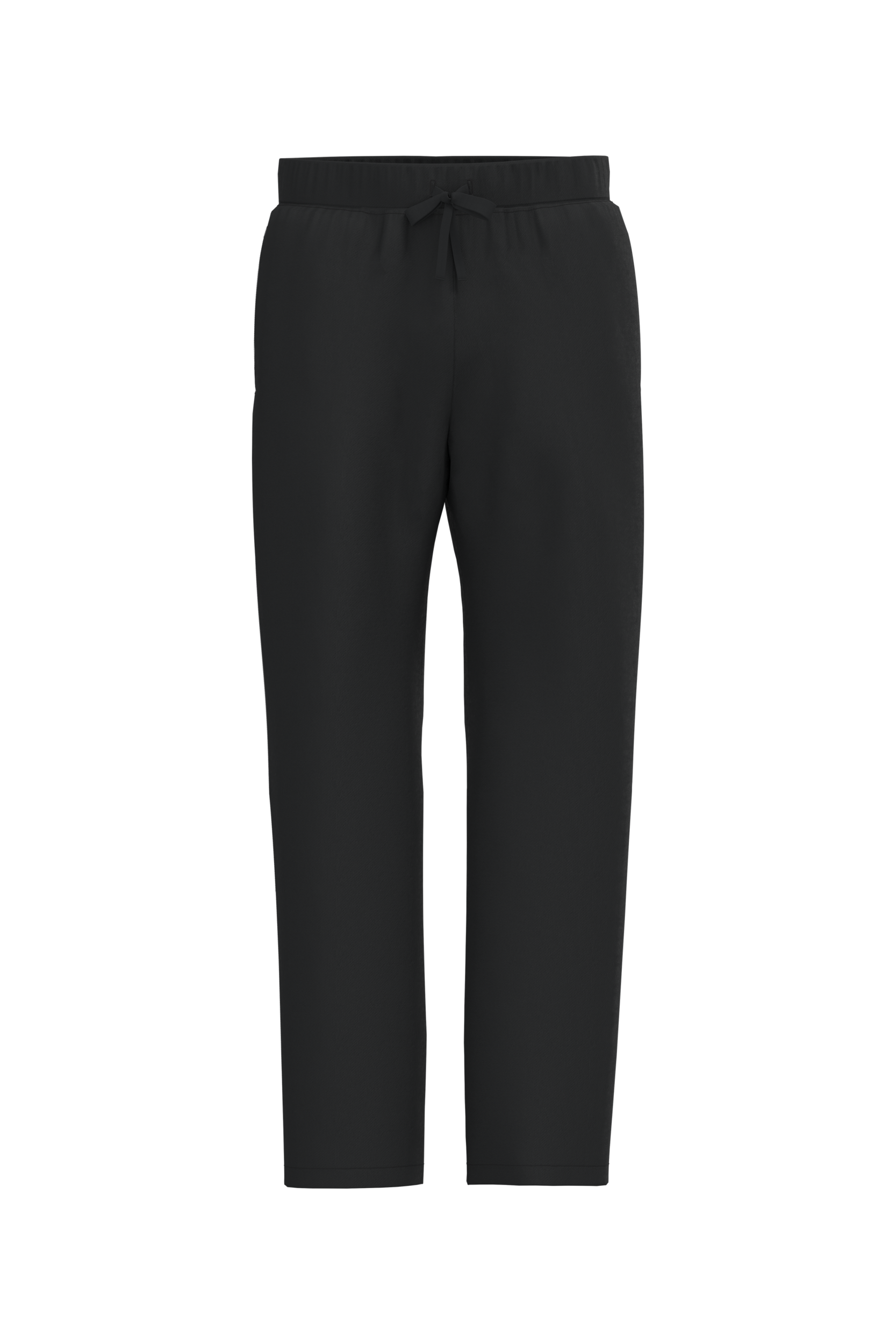 Calças de treino eco-responsáveis largas unissexo — Preto Frente