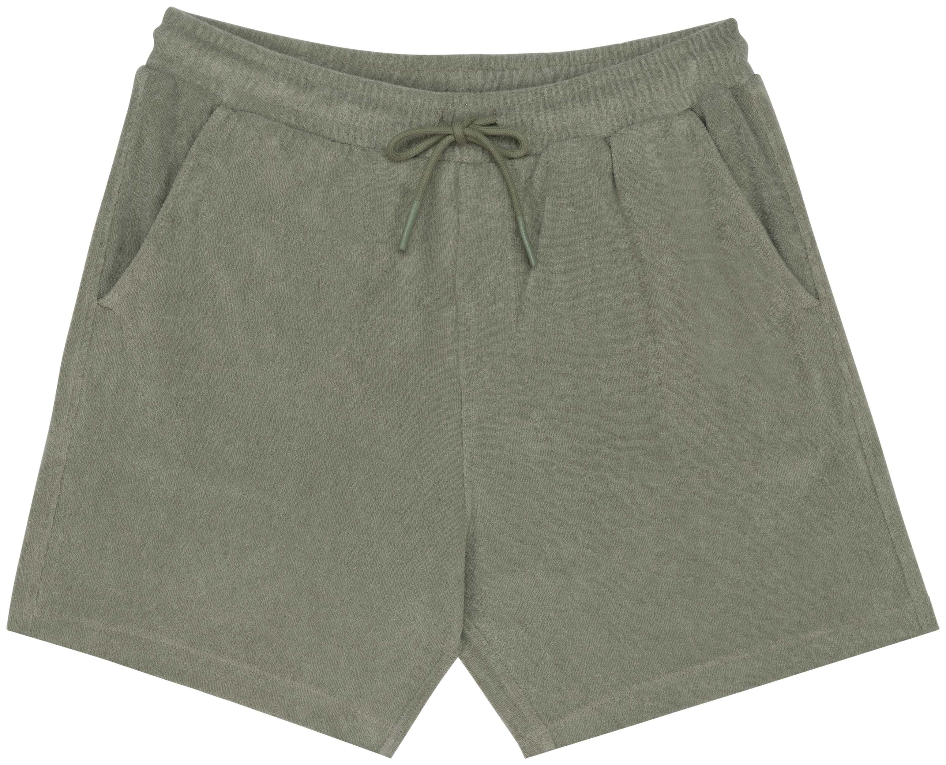 Calção eco-responsável em malha turca de homem — Verde Frente