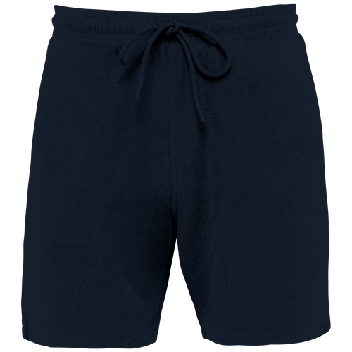 Native Spirit Men's Terry Towel shorts in navy, style NS727
