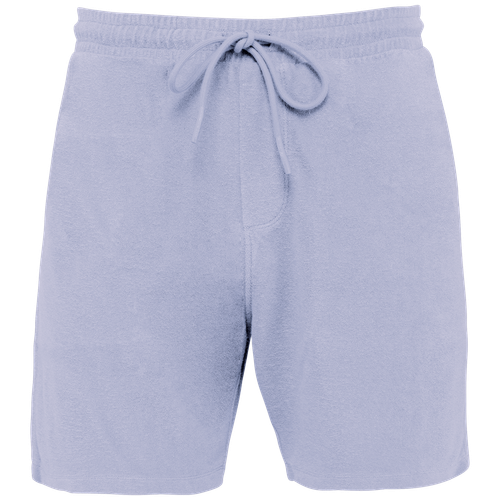 Native Spirit Men's Terry Towel shorts in purple, style NS727