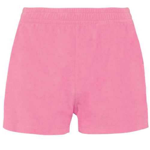 Native Spirit Women's Terry Towel shorts in pink, style NS728