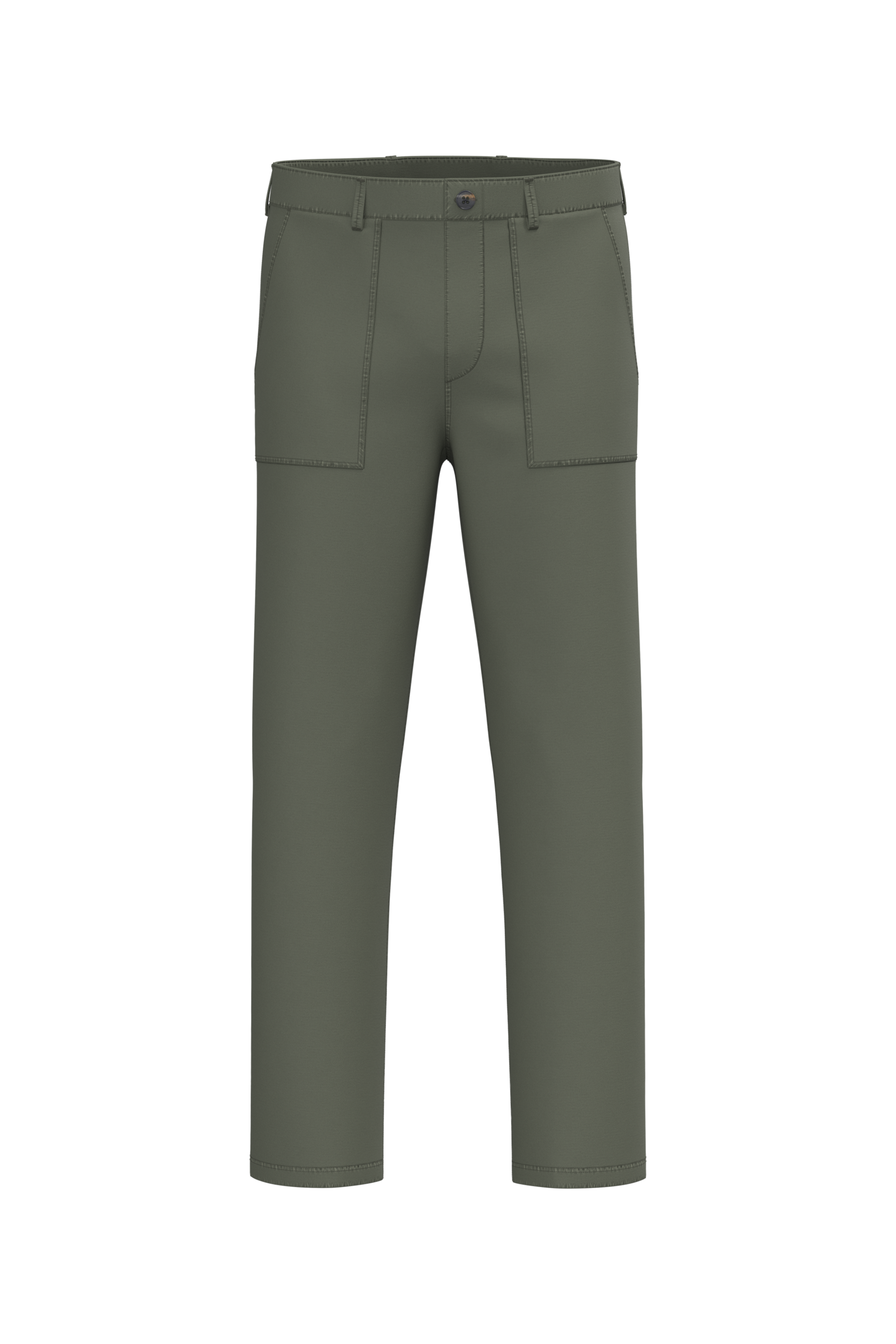 Native Spirit Men's washed effect utility trousers in khaki & olive, style NS735