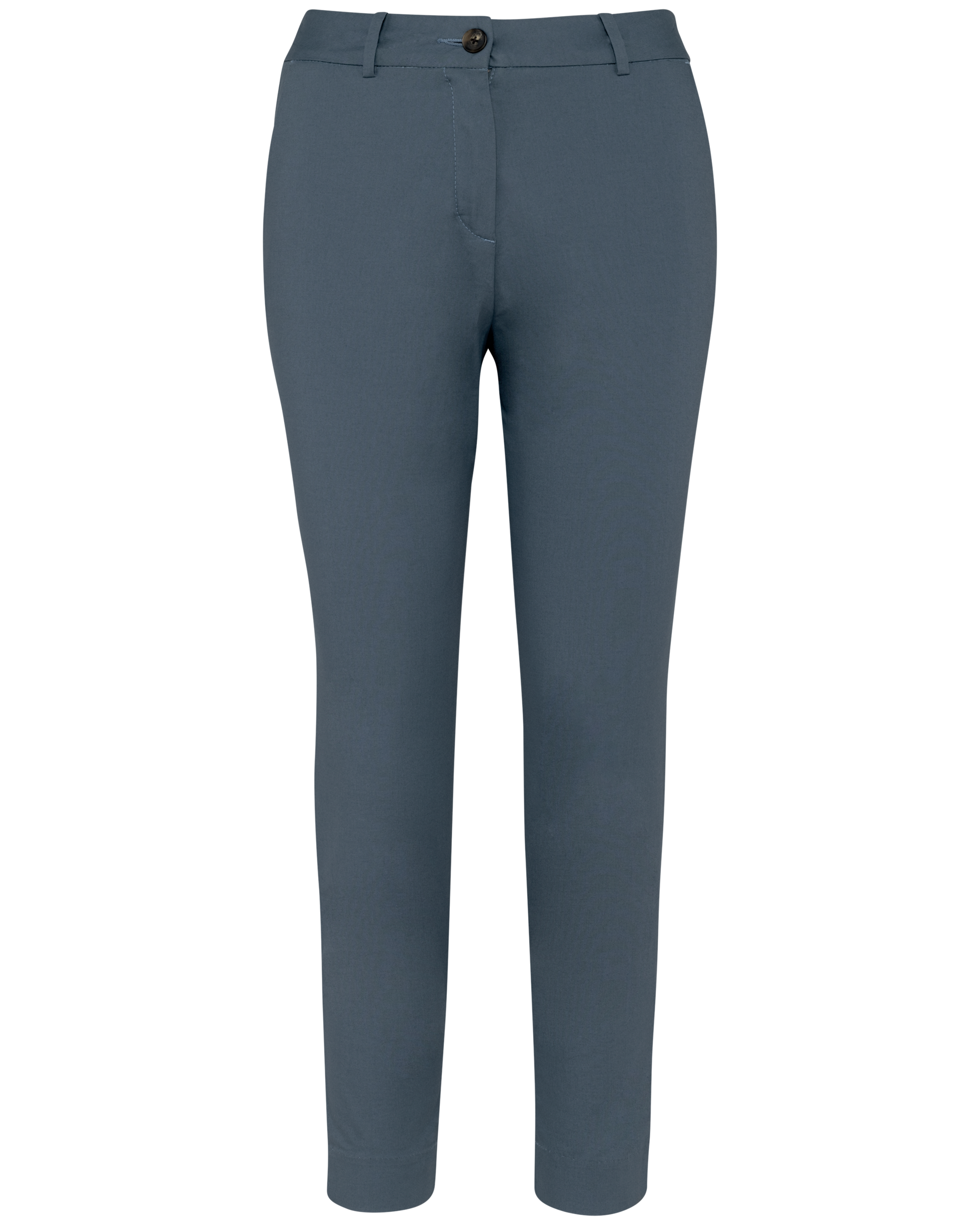 Calças chino 7/8 eco-responsáveis de senhora - Mineral Grey