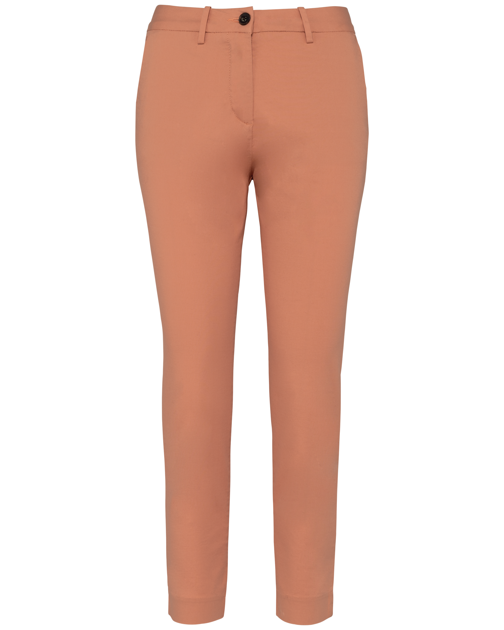 Native Spirit Women's 7/8 chinos in orange, style NS737