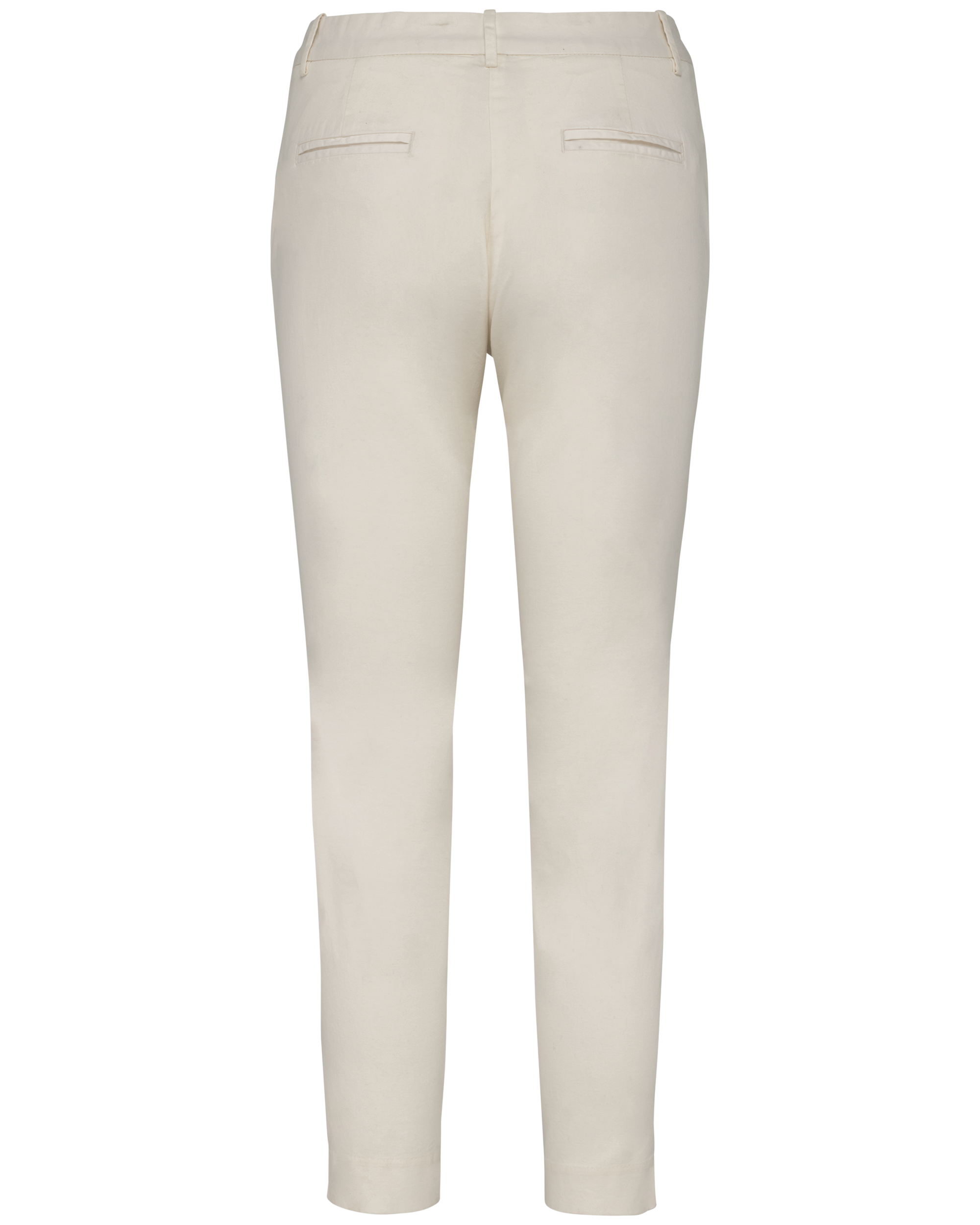Calças chino 7/8 eco-responsáveis de senhora - Ivory