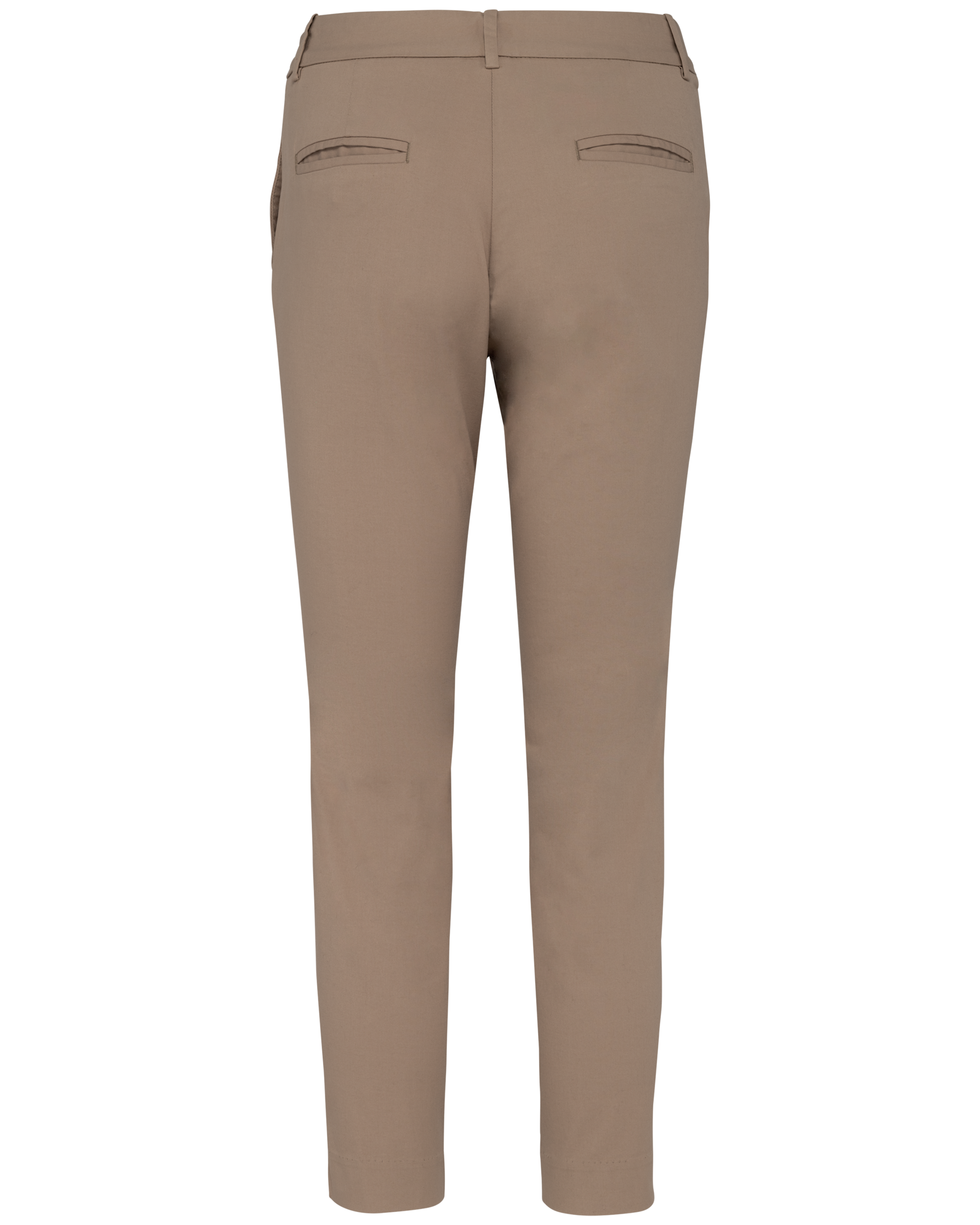 Calças chino 7/8 eco-responsáveis de senhora - Wet Sand