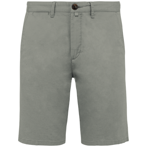 Native Spirit Men's chino bermuda shorts in green, style NS738