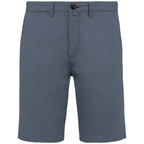 Native Spirit Men's chino bermuda shorts in grey, style NS738