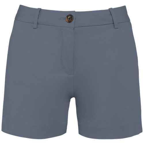 Native Spirit Women's chino bermuda shorts in grey, style NS739