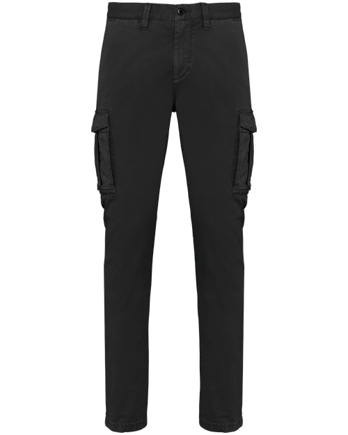 Native Spirit Men's washed effect cargo trousers, style NS740