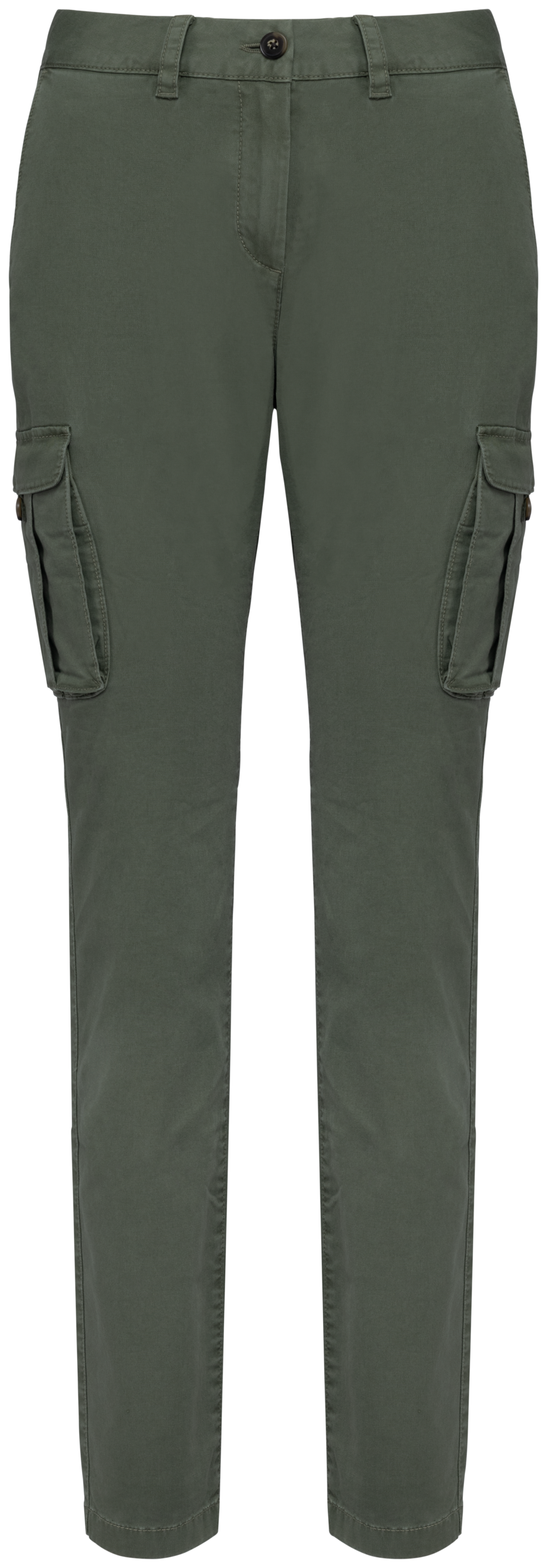 Pantalón cargo ecorresponsable efecto lavado mujer