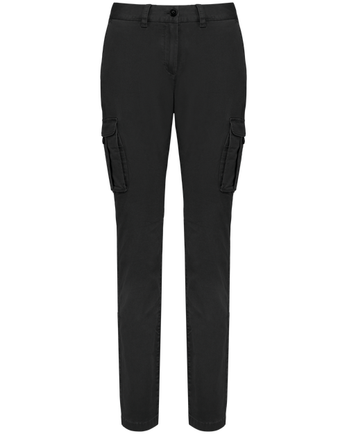Native Spirit Women's washed effect cargo trousers, style NS741