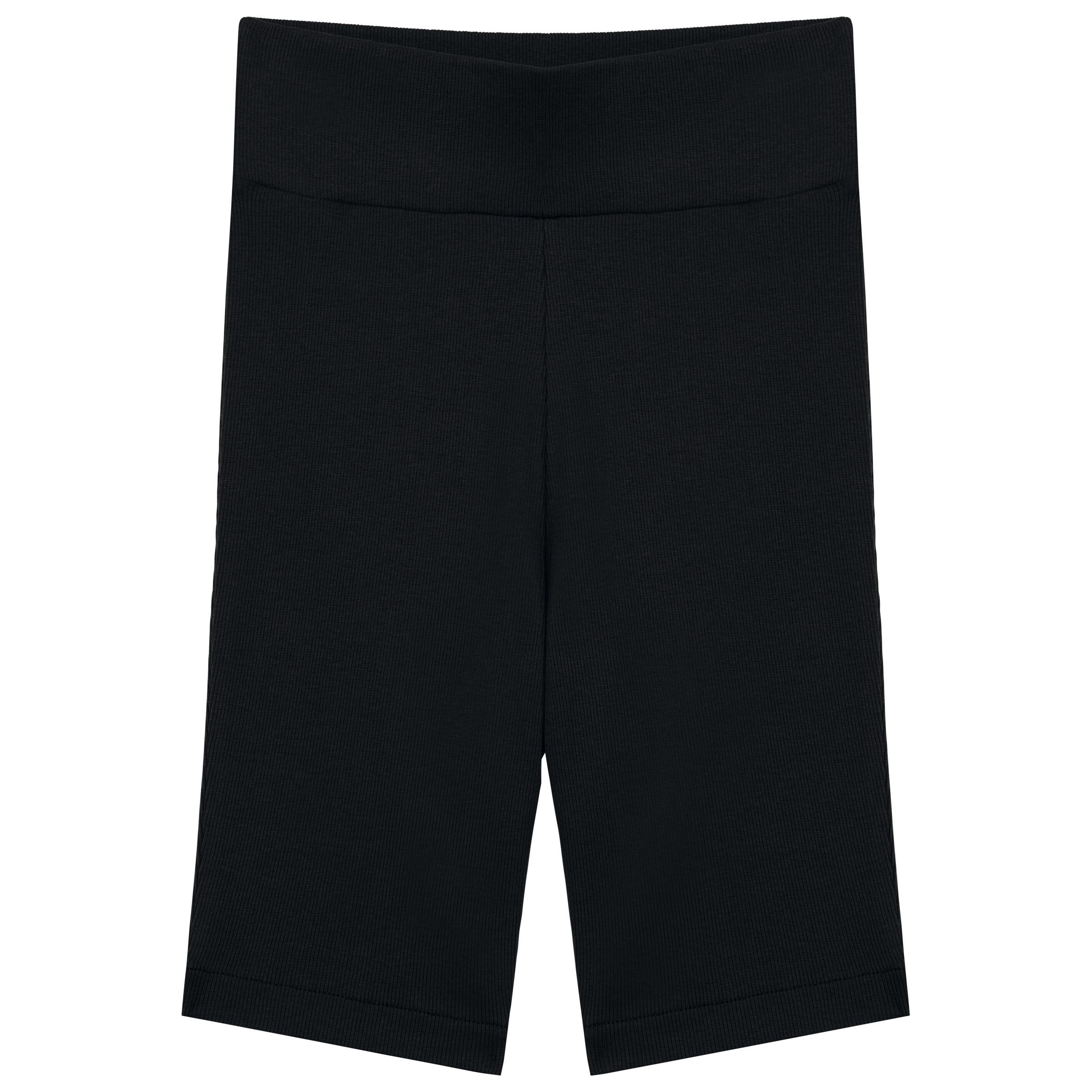 Calção eco-responsável canelado de senhora — Preto Frente