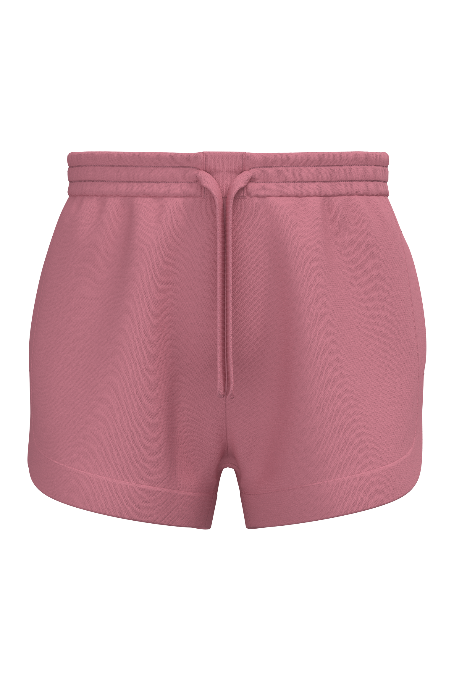 Native Spirit Women's French Terry shorts in pink, style NS746