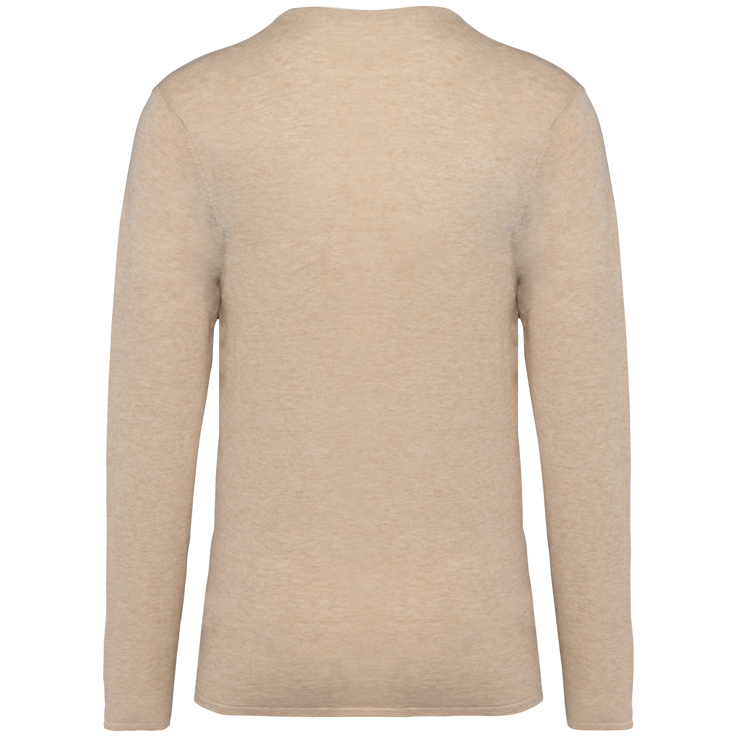 Camisola eco-responsável decote redondo em liocel de homem - Beige Sand Heather