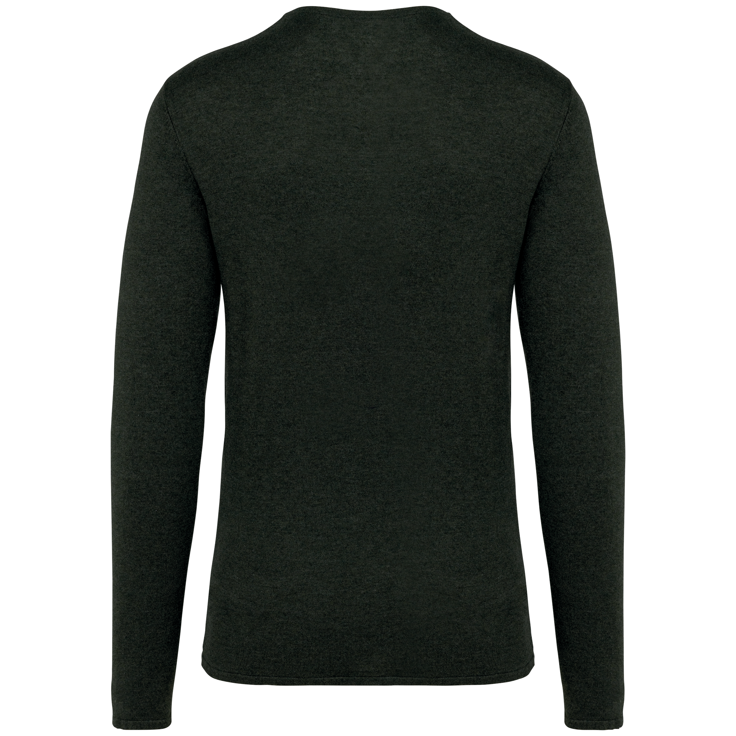 Camisola eco-responsável decote redondo em liocel de homem - Organic Khaki Heather