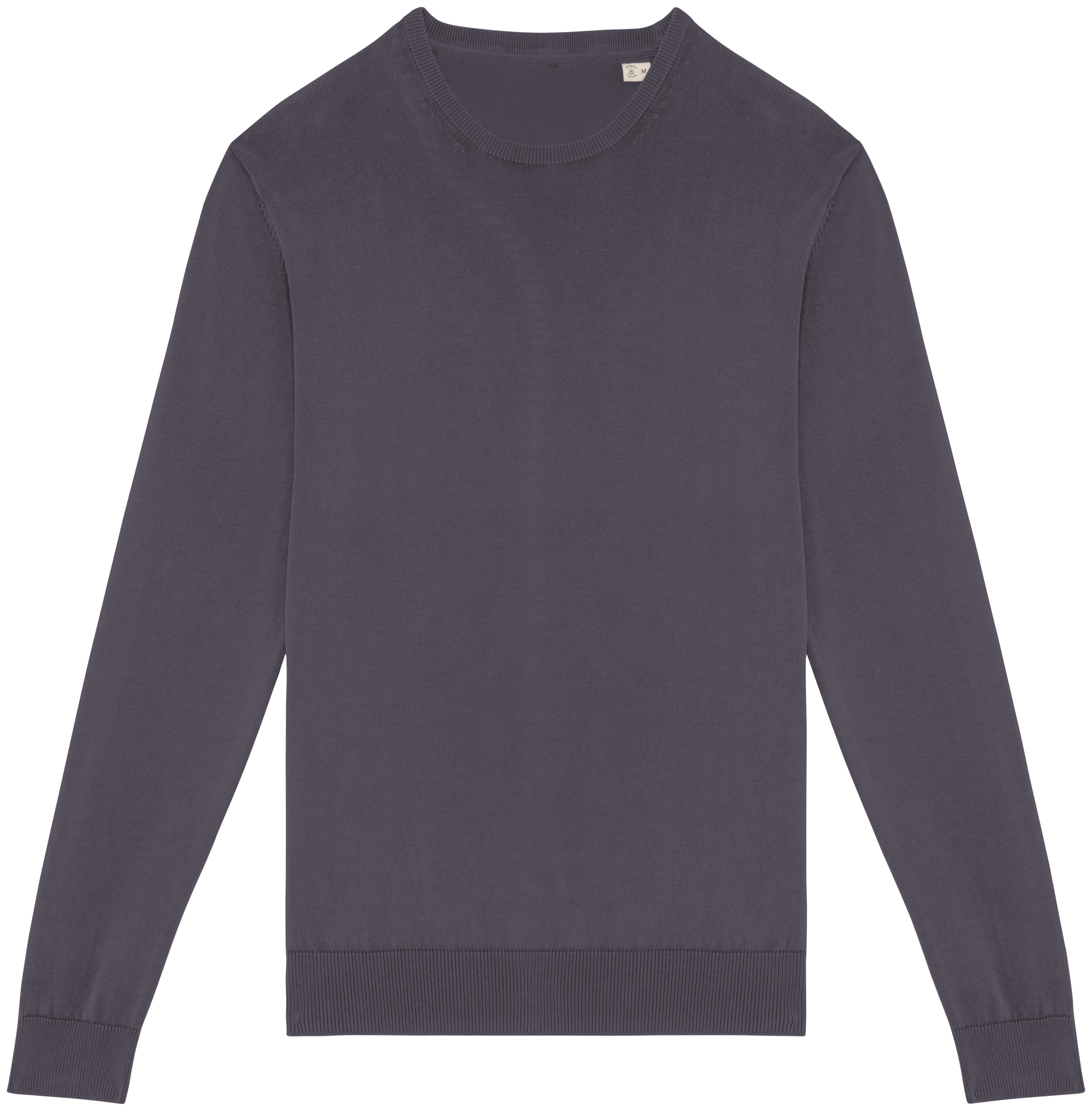 Pullover girocollo uomo ecosostenibile slavato vintage look