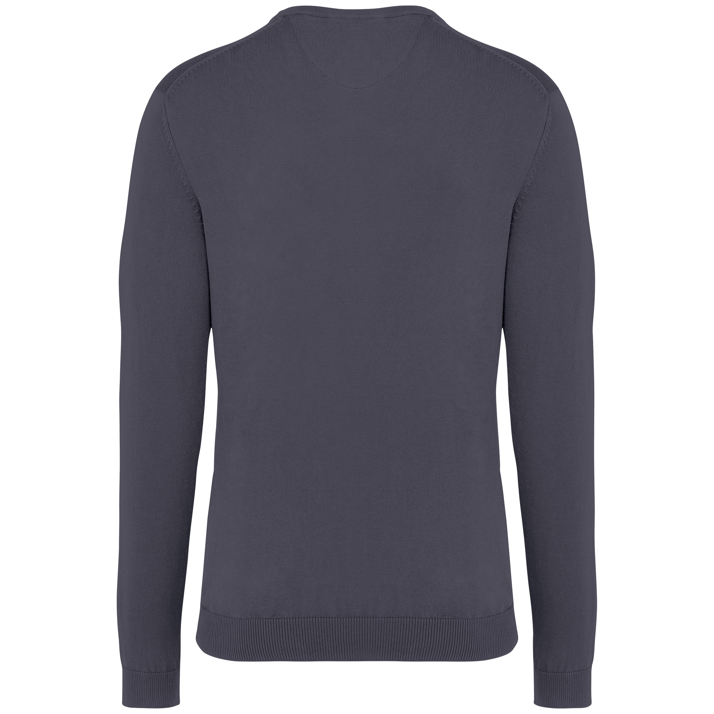 Camisola eco-responsável decote redondo com aspecto lavado de homem - Washed Cloudy Grey