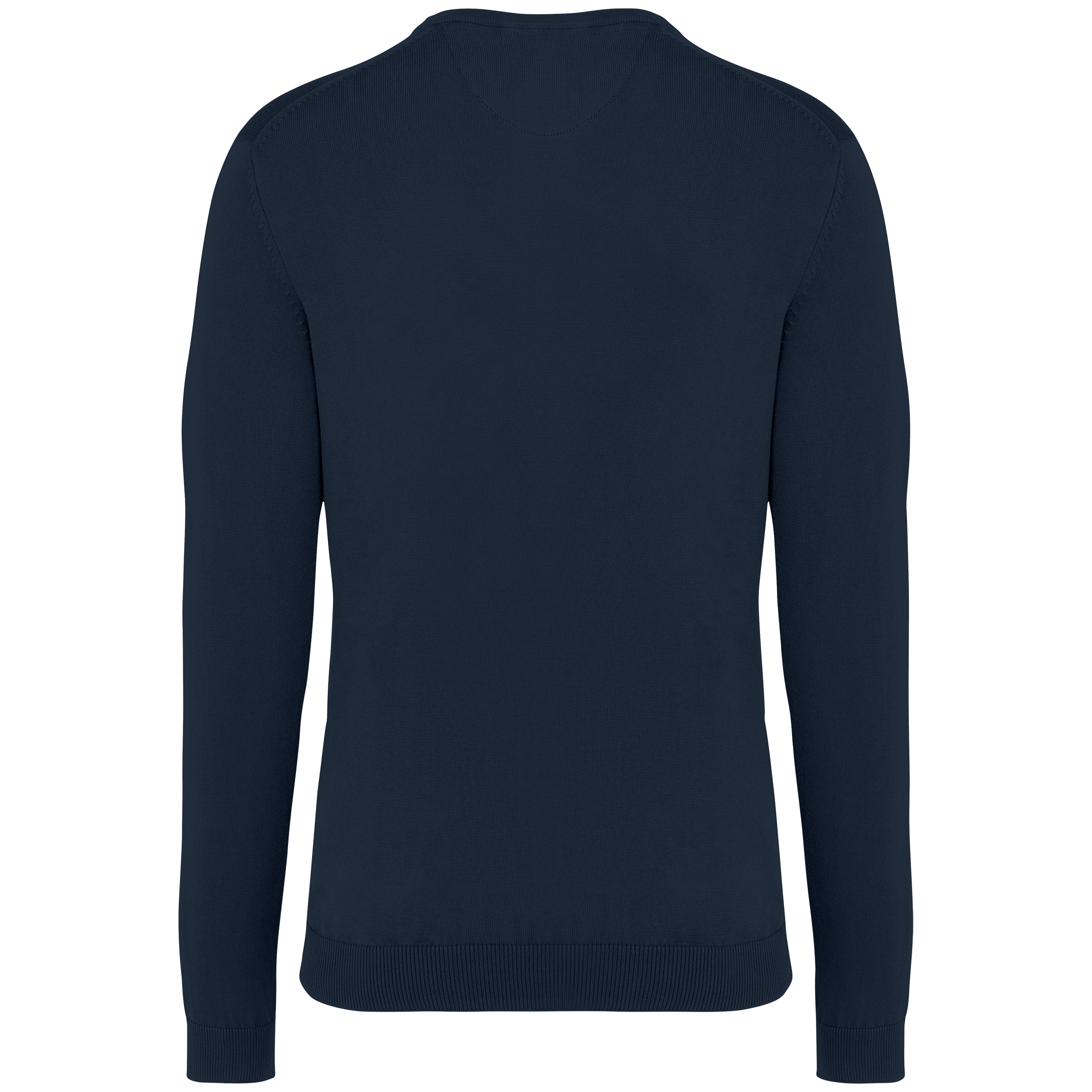 Camisola eco-responsável decote redondo com aspecto lavado de homem - Washed Navy Blue