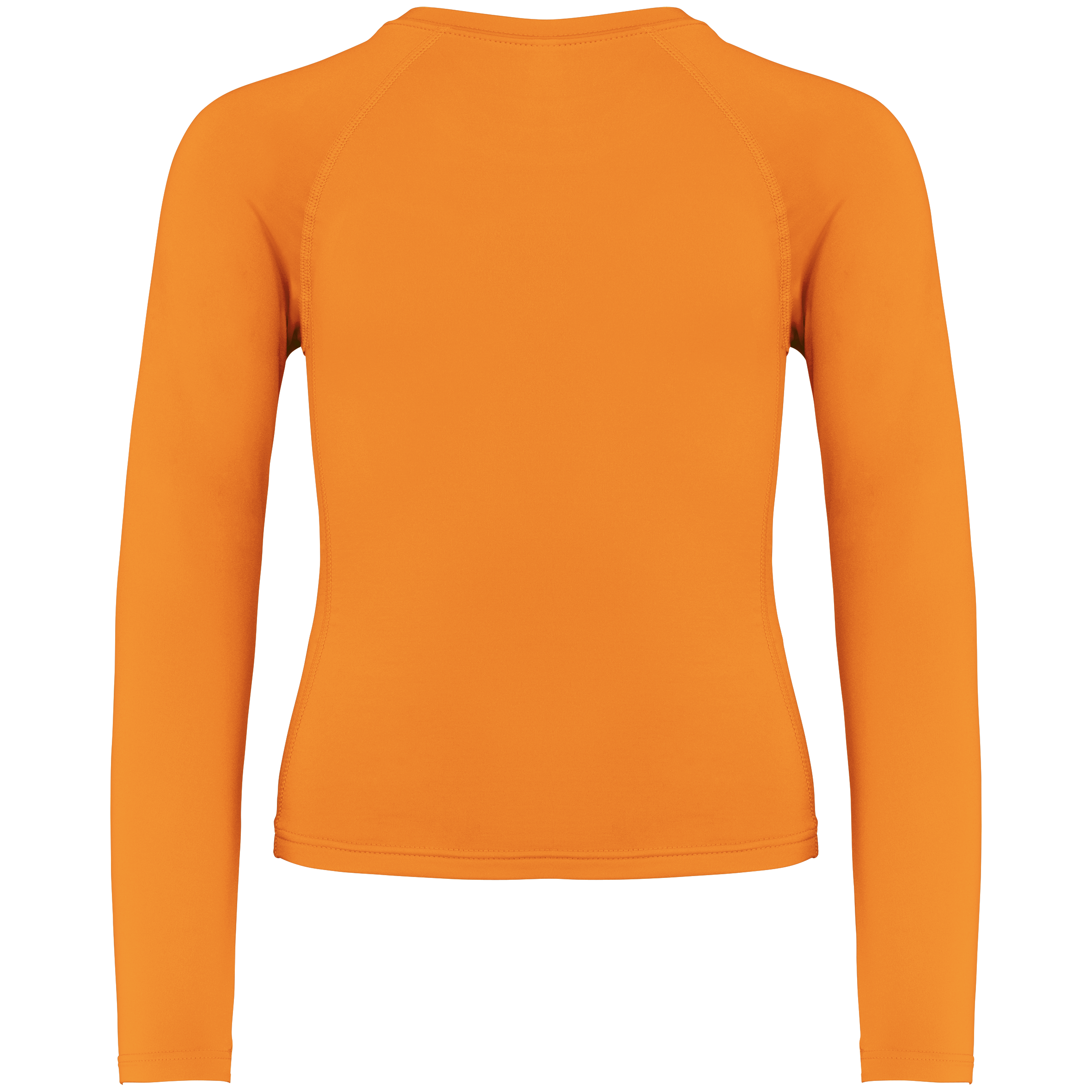 T-shirt de criança justa manga comprida - Orange