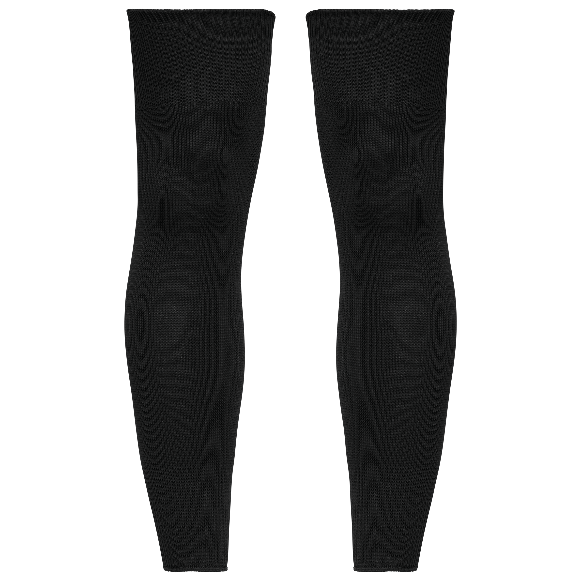 Perneiras de compressão para desporto unissexo — Preto Frente