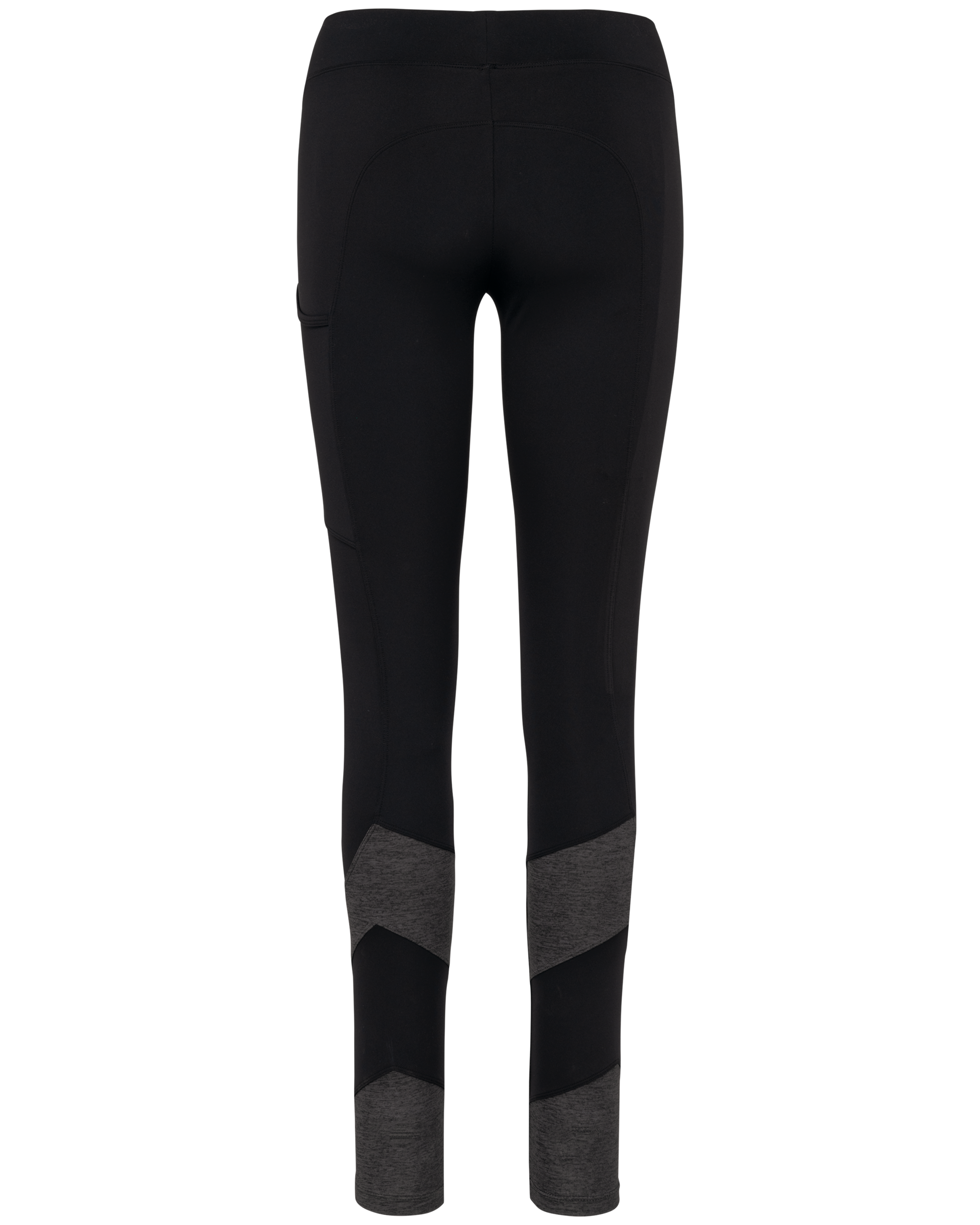 Leggings bicolores de senhora - Black / Dark Grey Heather