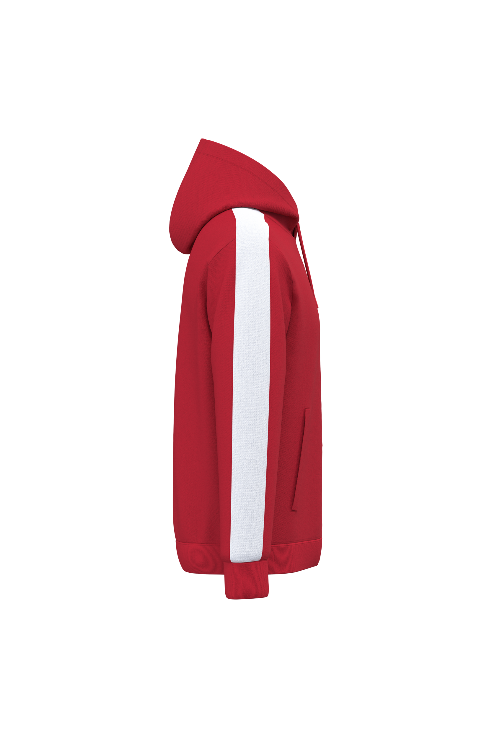 Sudadera de equipo bicolor con capucha unisex