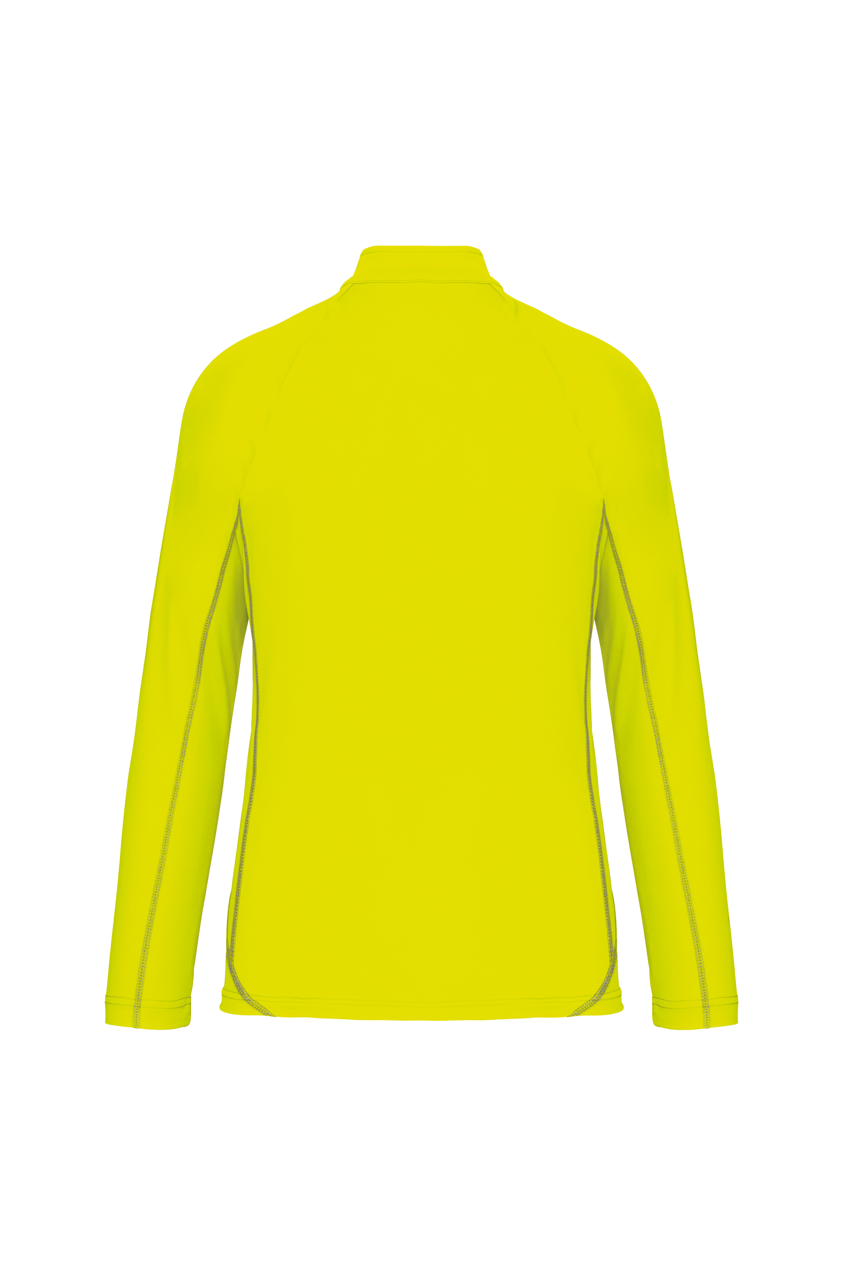 Camisola desportiva de manga comprida meio fecho masculino - Fluorescent Yellow