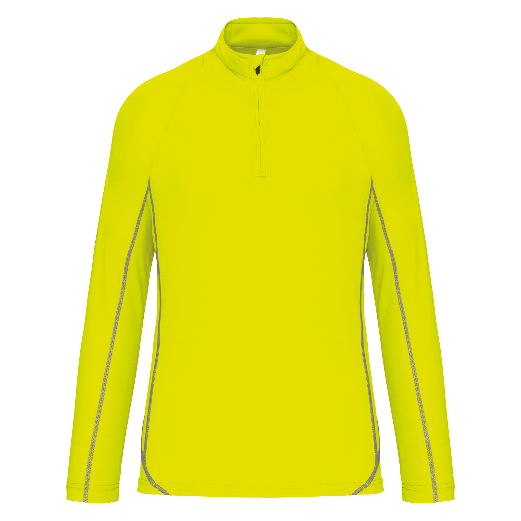Top sportivo a maniche lunghe ¼ zip uomo