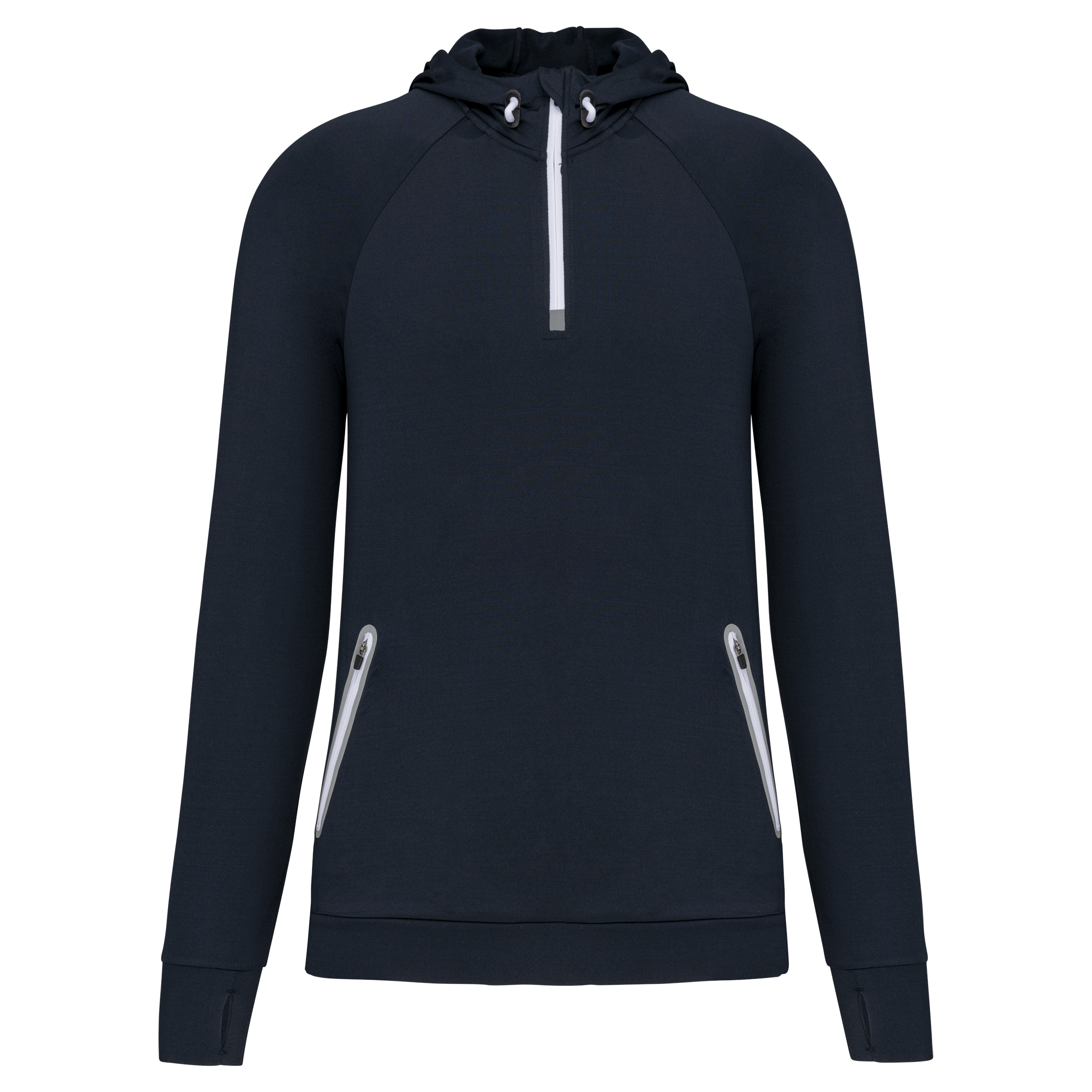 Sweat-shirt à capuche 1/4 zip sport unisexe - Image 23
