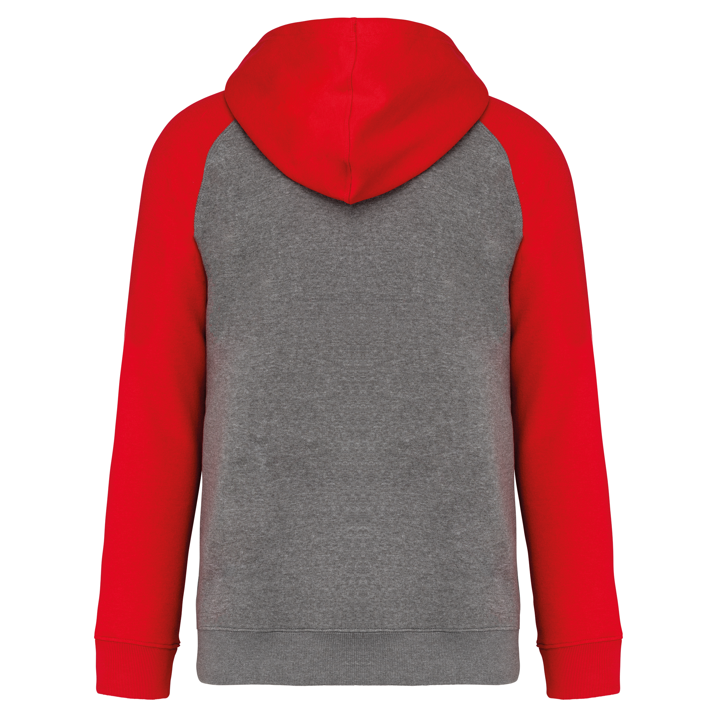 Grey Heather / Sporty Red