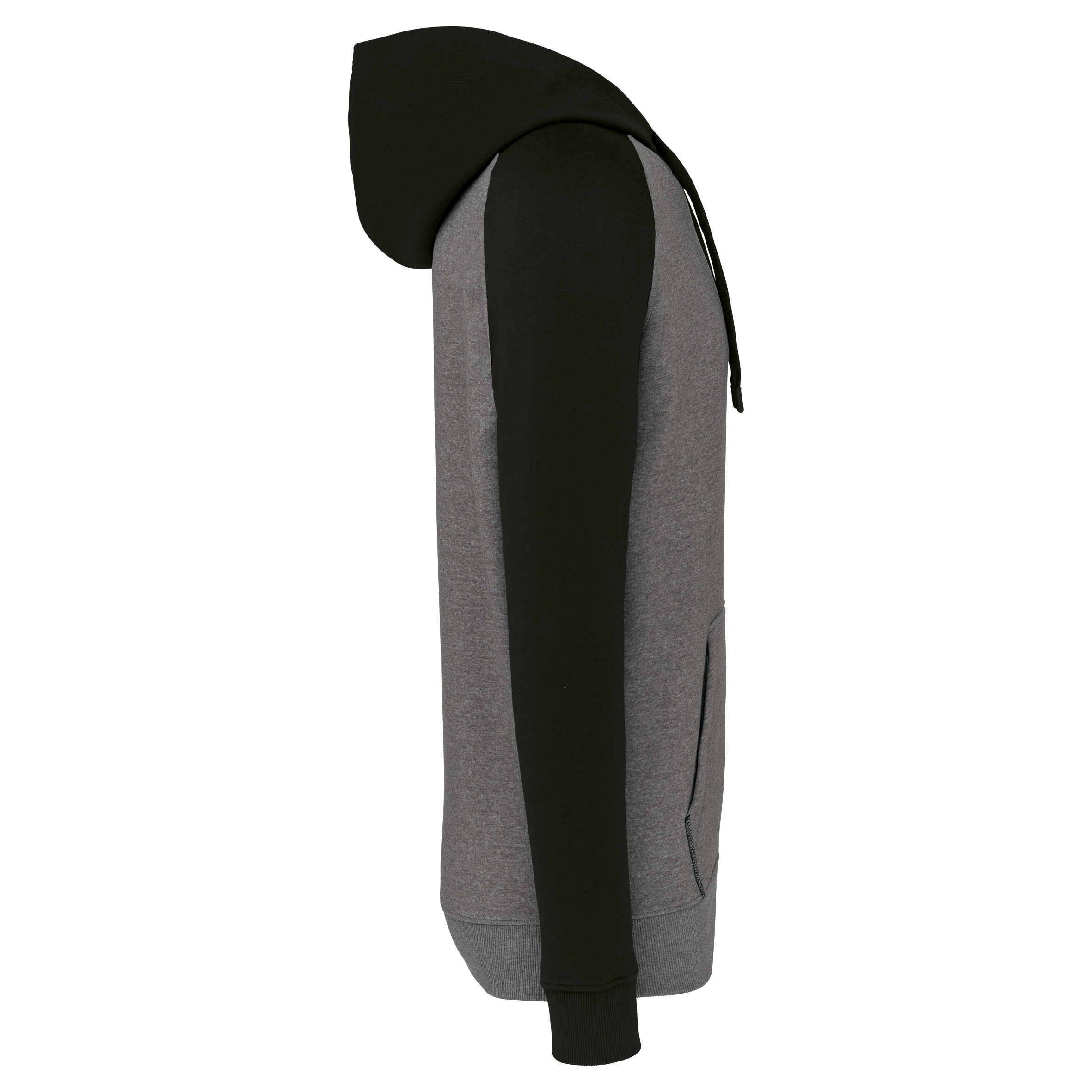 Sweat-shirt à capuche bicolore unisexe - Image 20