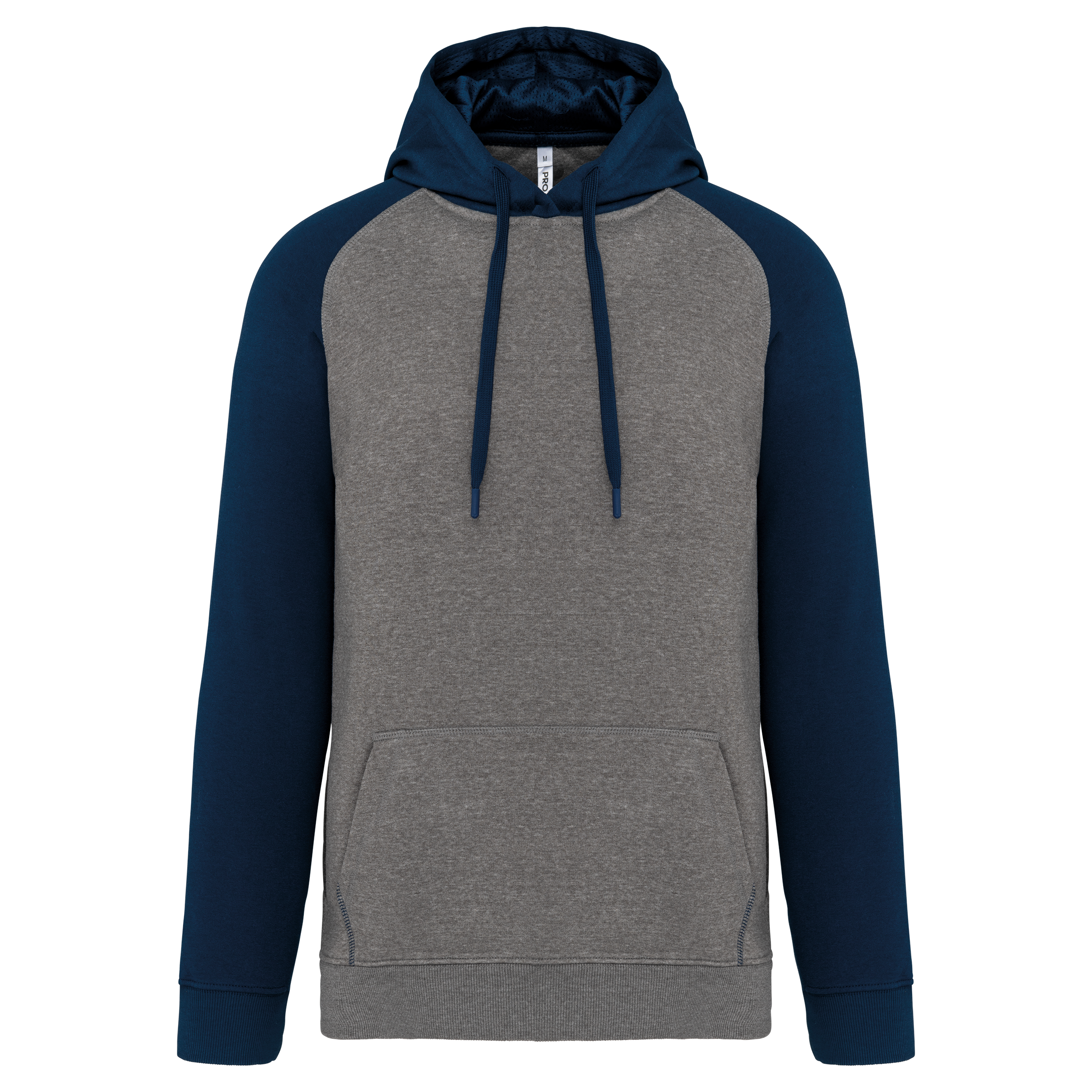 Sweat-shirt à capuche bicolore unisexe - Image 22