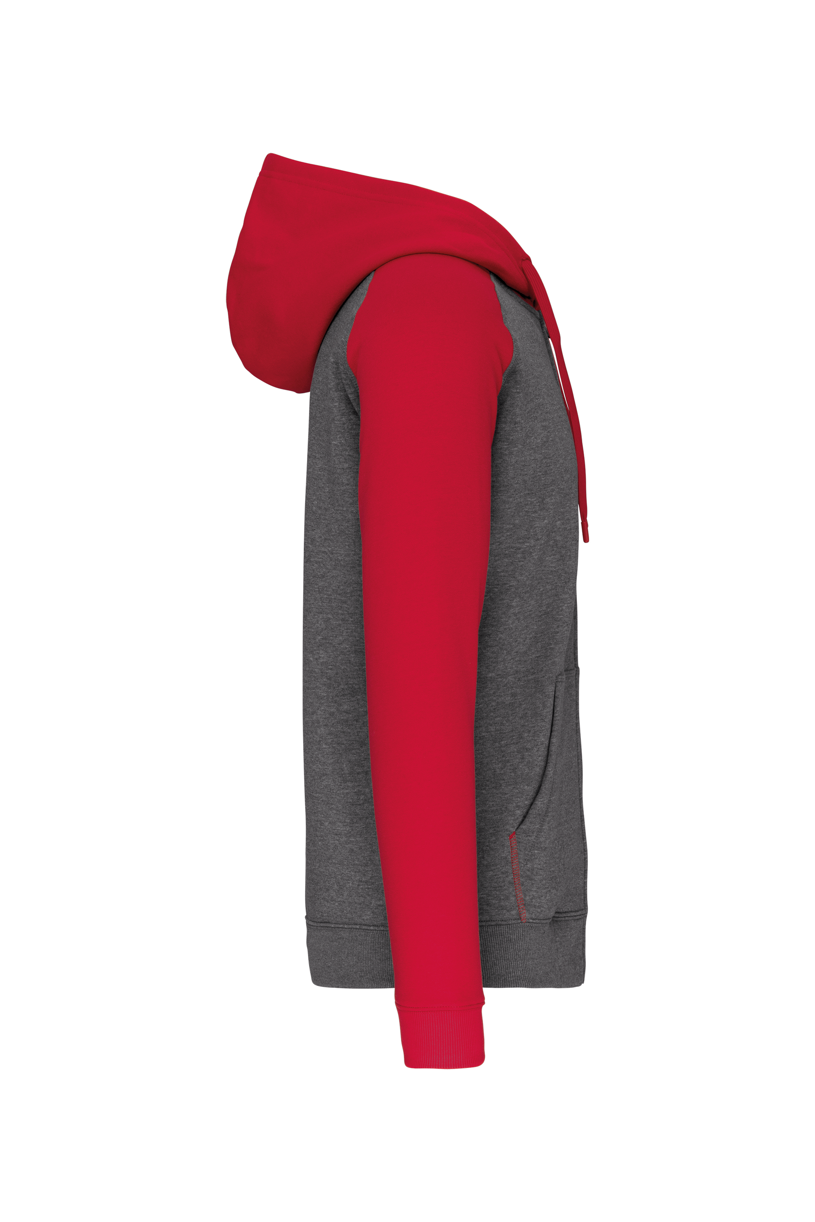 Veste molleton zippée capuche bicolore unisexe - Image 19